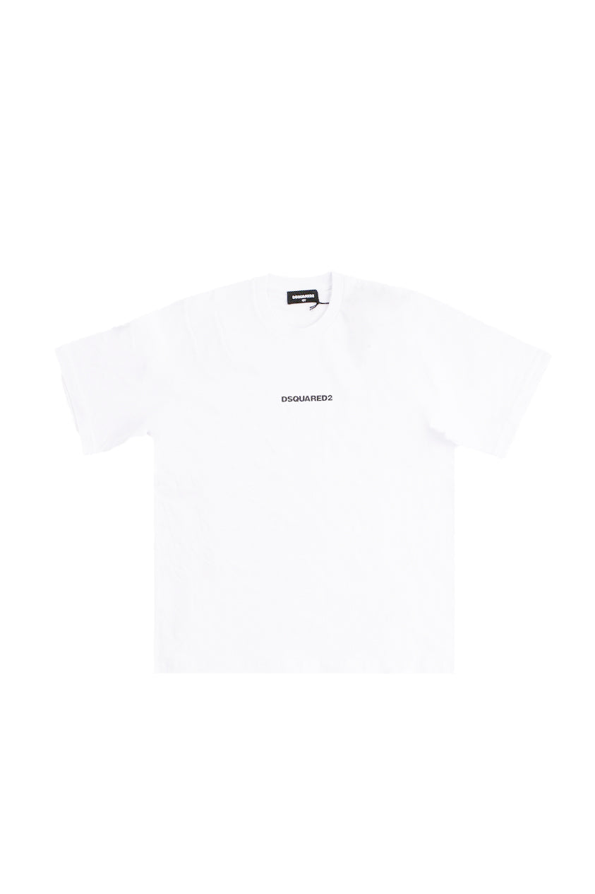 DSQUARED2 Unisex Junior T-shirt DQ2823 D004G DQ100 D2t1146u slouch fit Bianco