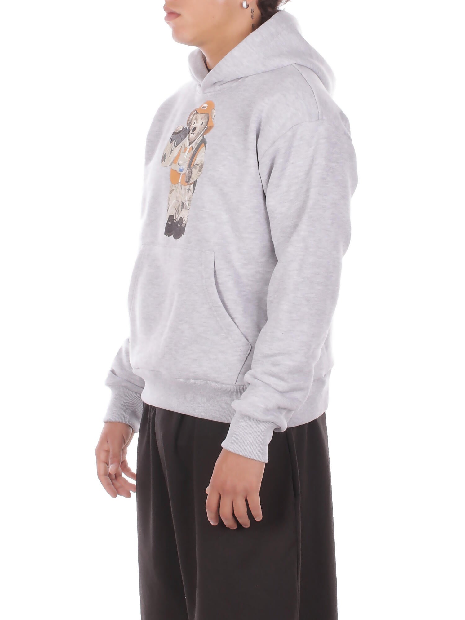 MARKET Uomo Felpa F5MKMAHS051 955 Hoodie man Cenere
