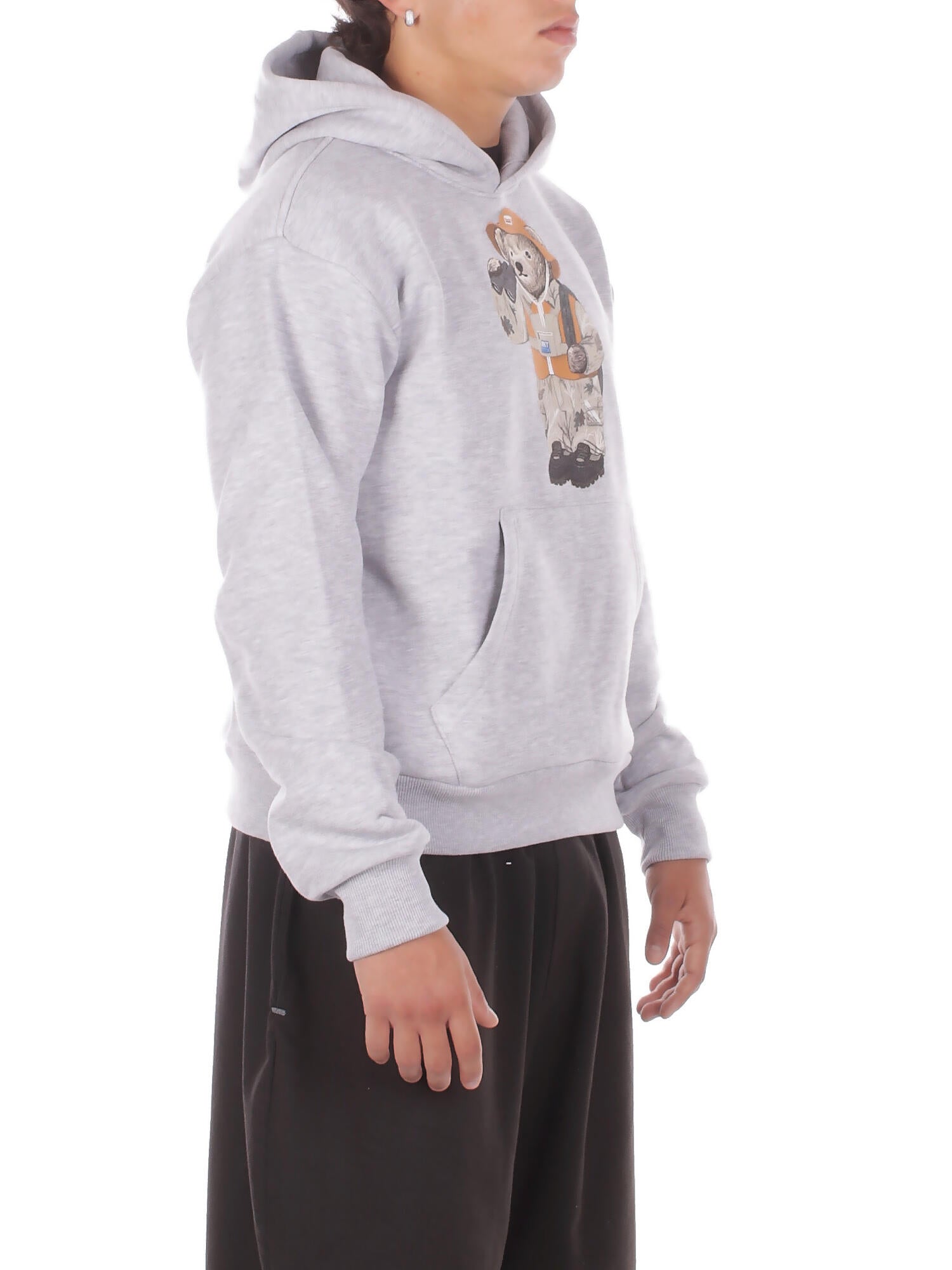 MARKET Uomo Felpa F5MKMAHS051 955 Hoodie man Cenere