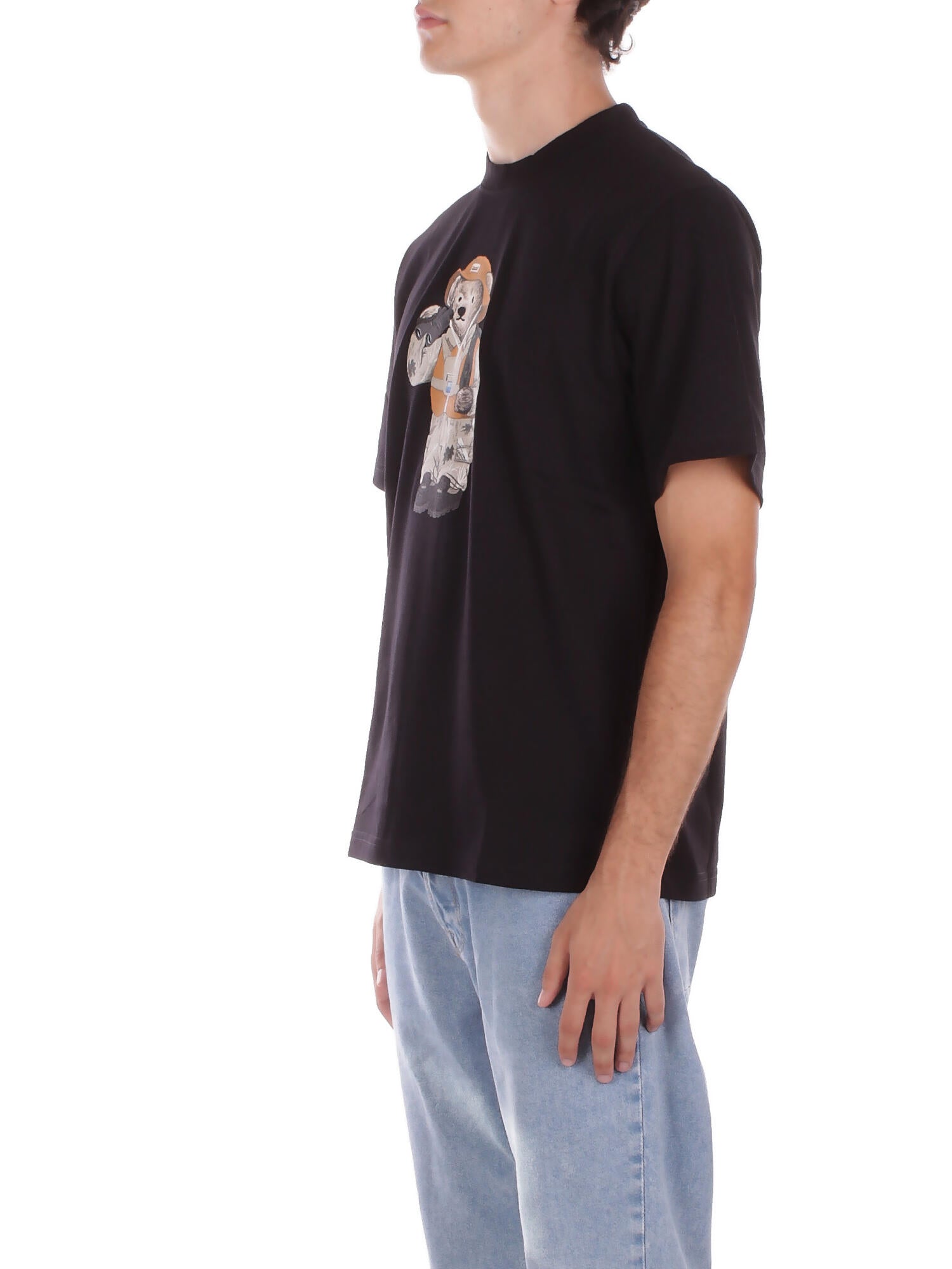 MARKET Uomo T-shirt F5MKMATH050 110 Jersey t-shirt man Black