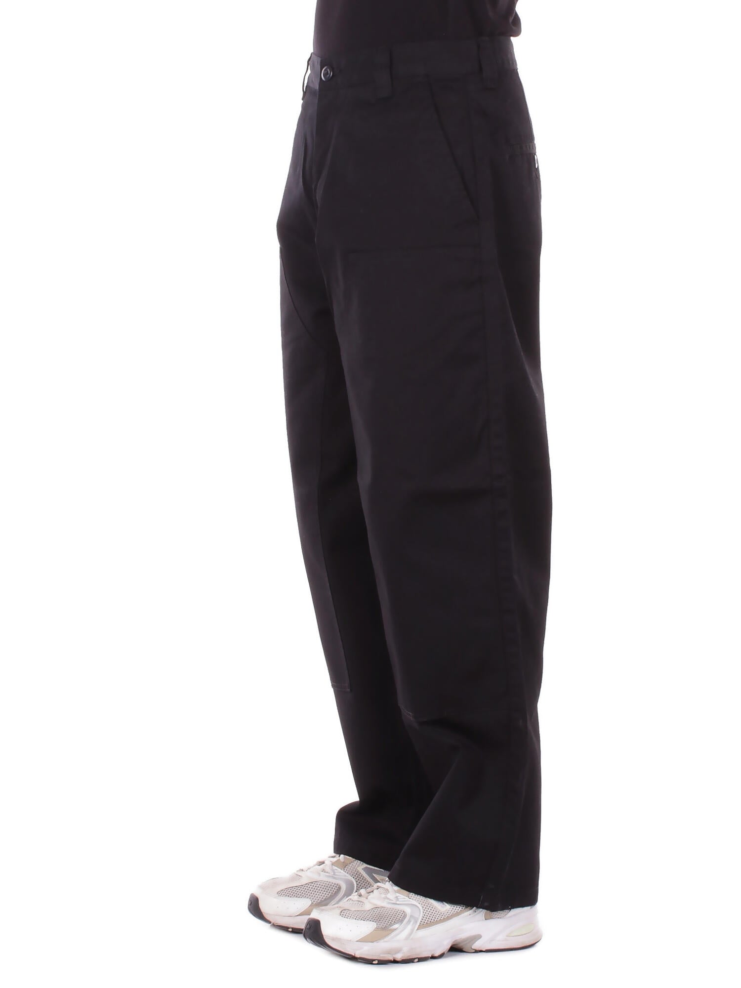 CARHARTT WIP Uomo Pantalone I036093 8902 Brady double knee chino pant Black rinsed