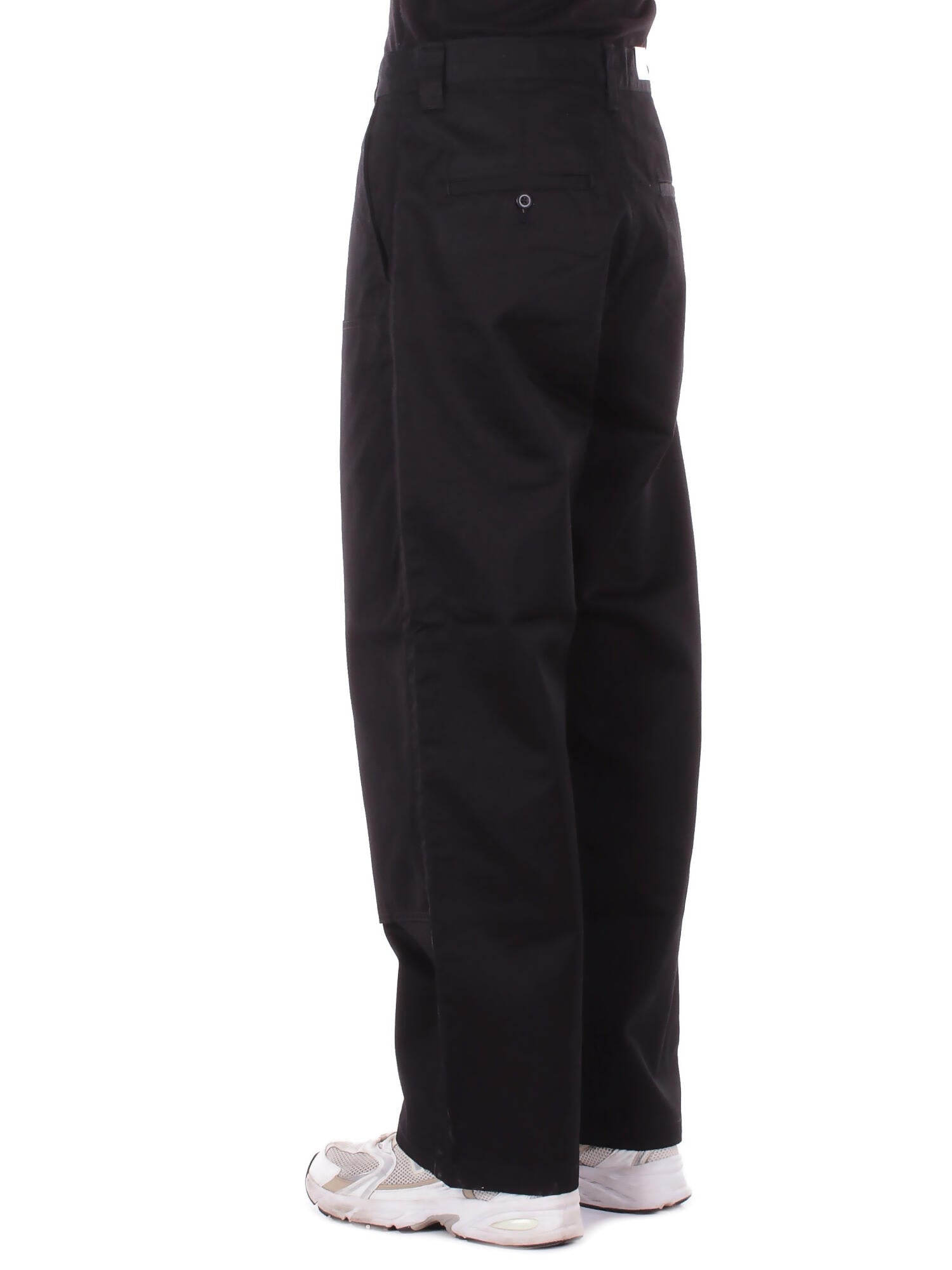 CARHARTT WIP Uomo Pantalone I036093 8902 Brady double knee chino pant Black rinsed