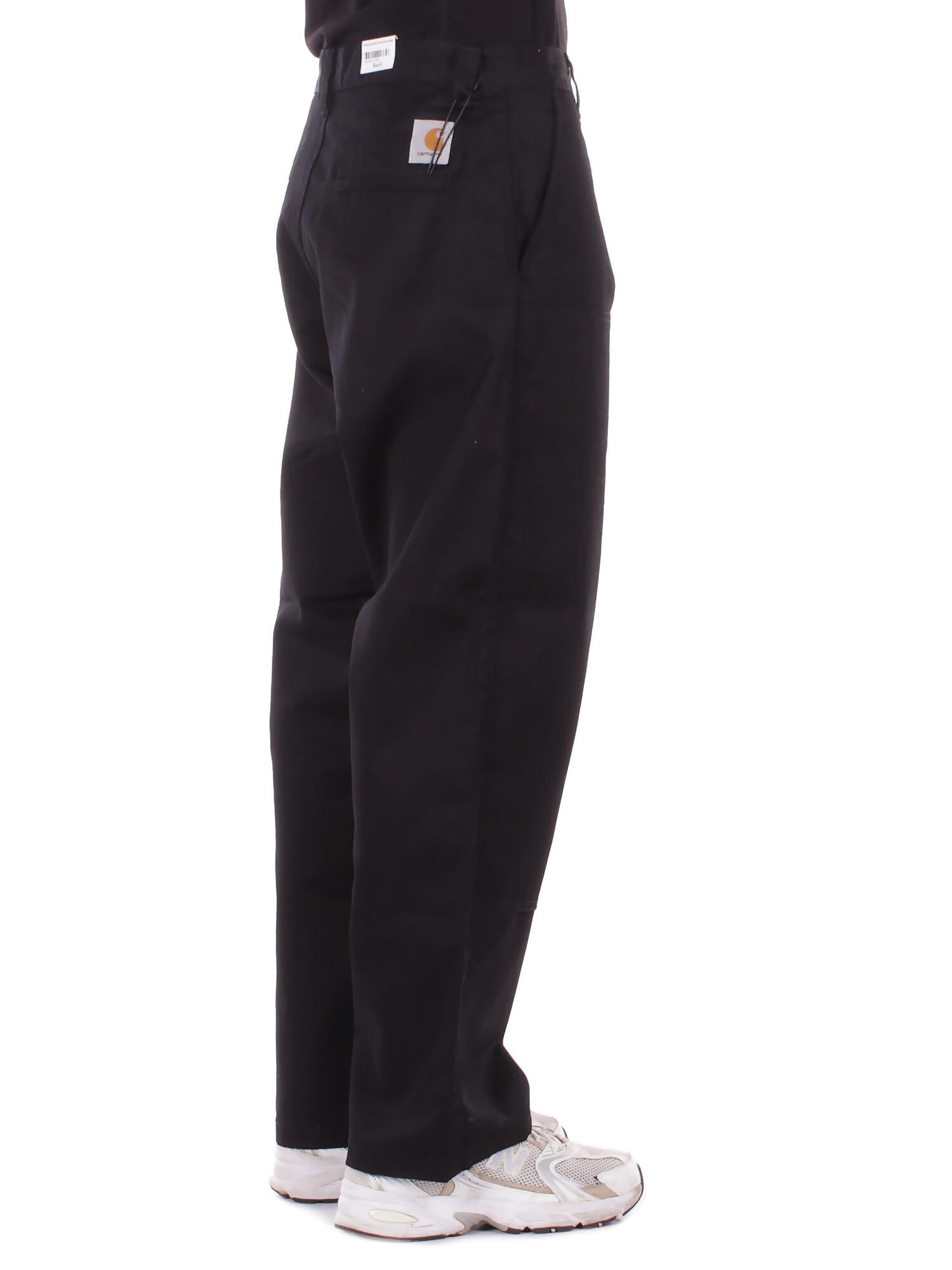 CARHARTT WIP Uomo Pantalone I036093 8902 Brady double knee chino pant Black rinsed