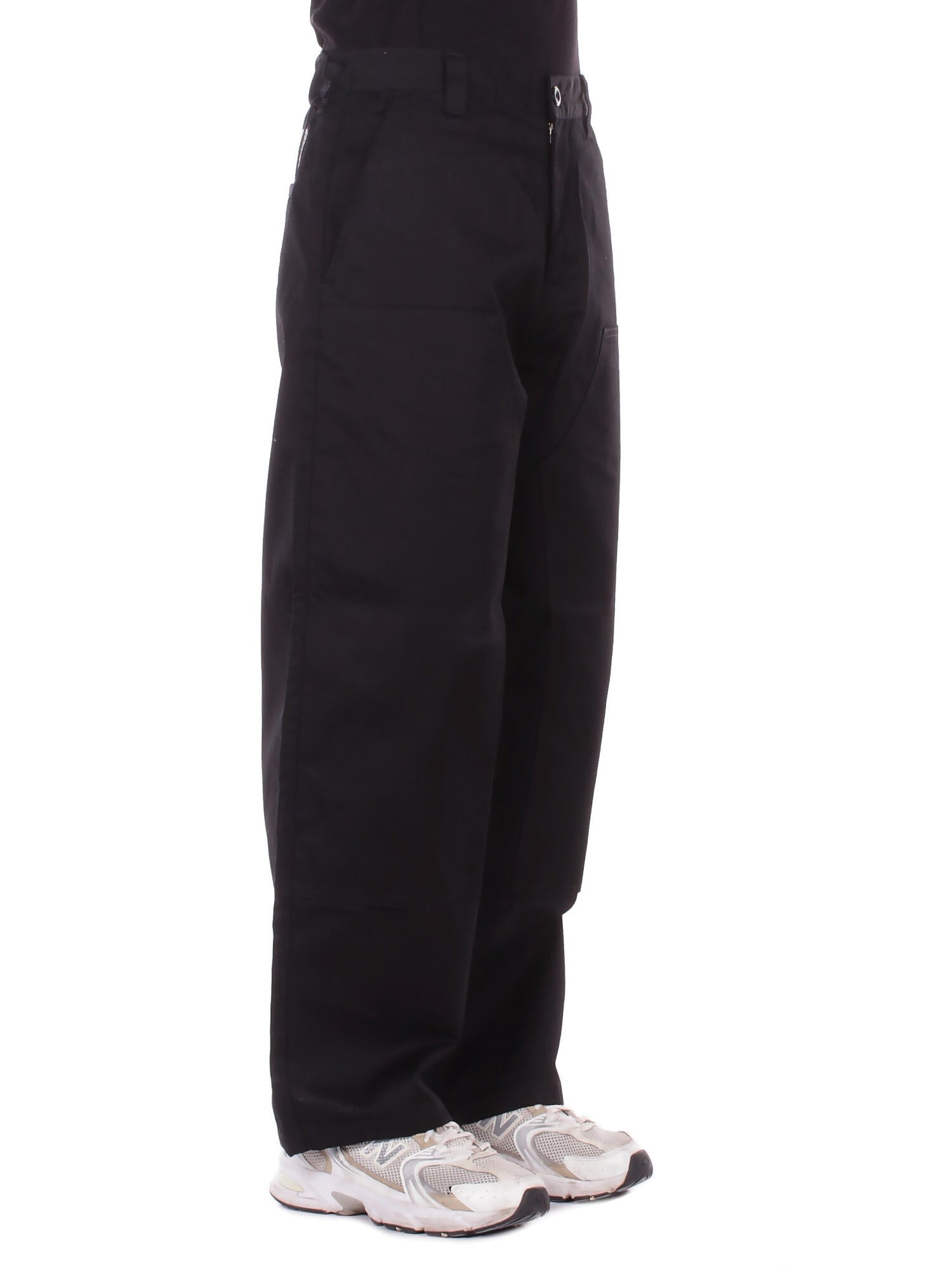 CARHARTT WIP Uomo Pantalone I036093 8902 Brady double knee chino pant Black rinsed