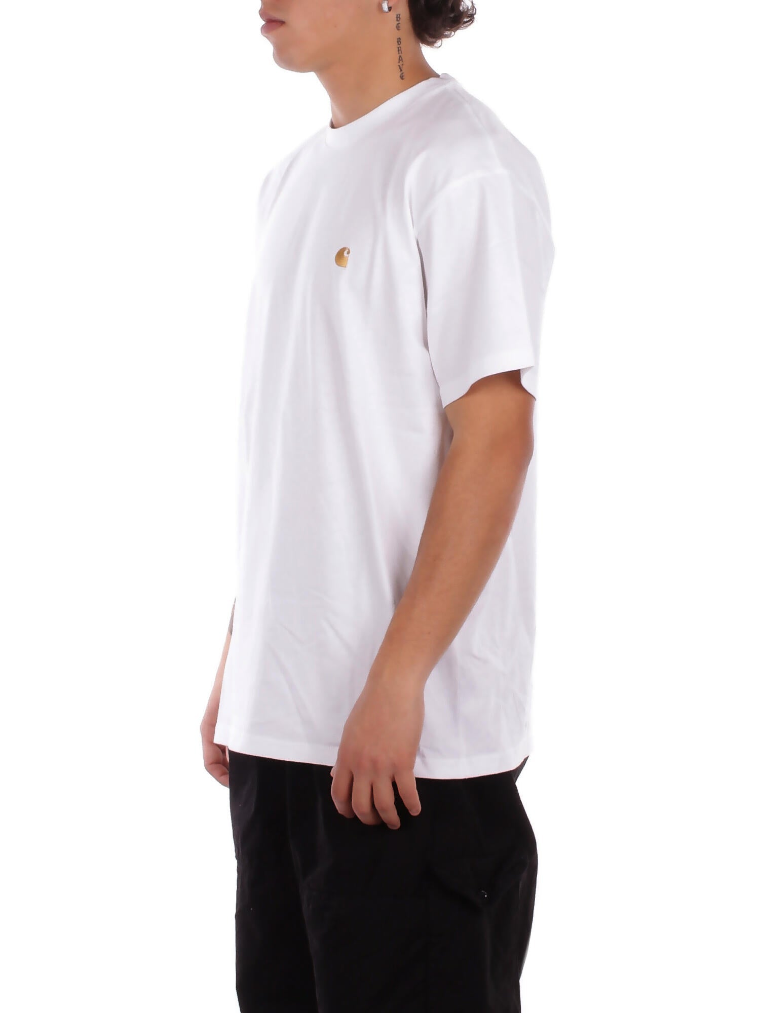 CARHARTT WIP Uomo T-shirt I026391 00RXX S\s chase t-shirt White gold