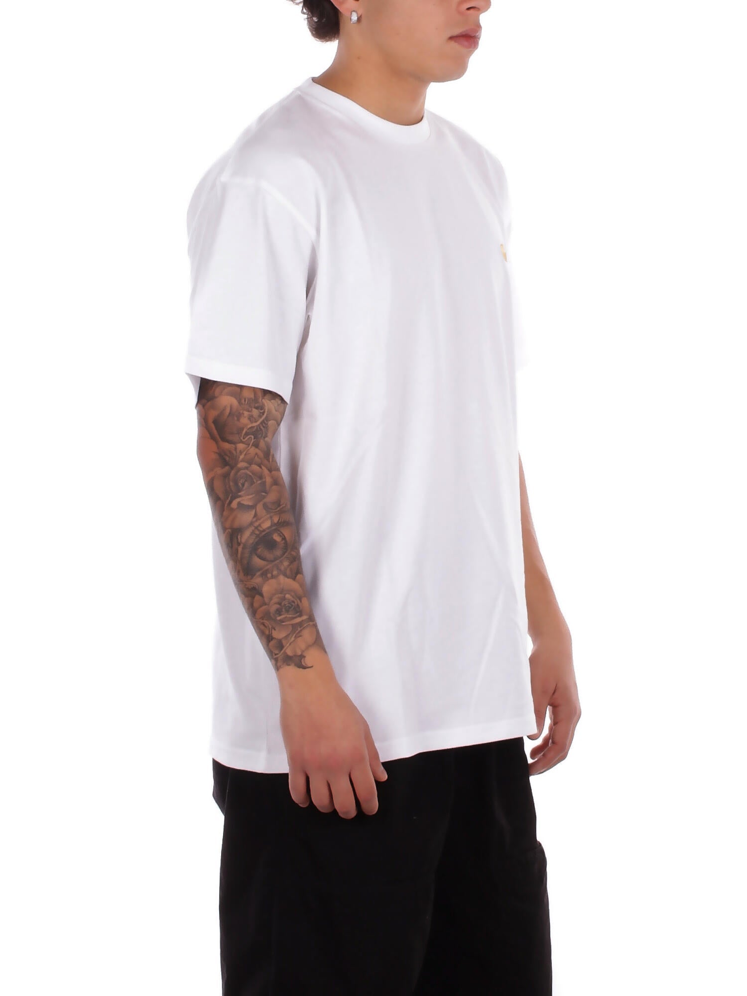 CARHARTT WIP Uomo T-shirt I026391 00RXX S\s chase t-shirt White gold