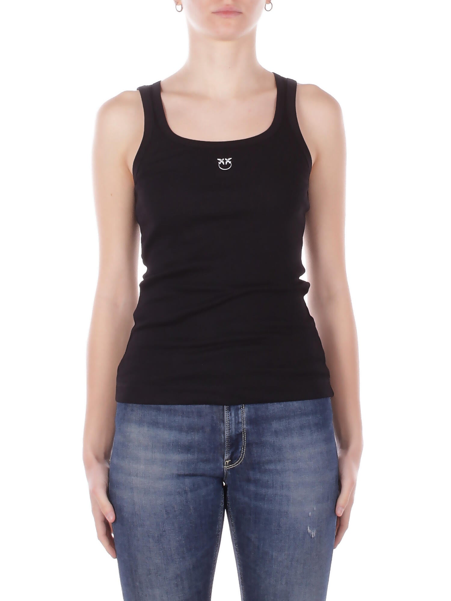 PINKO Donna Canotta 100807A338 Z99 Calcolatore canottiera Nero