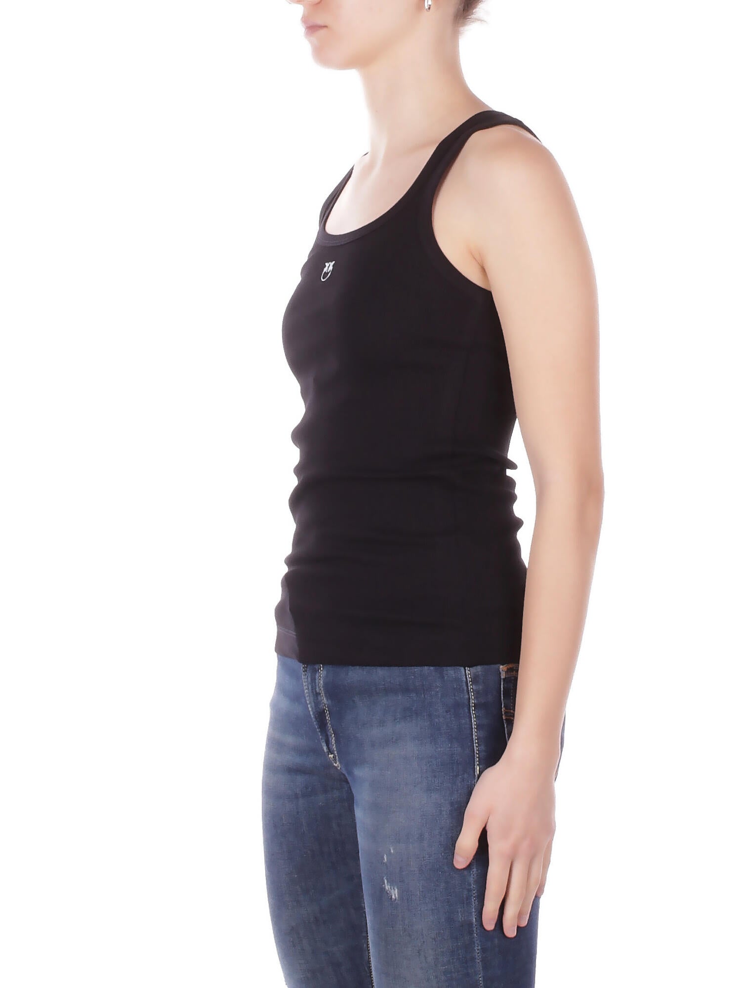 PINKO Donna Canotta 100807A338 Z99 Calcolatore canottiera Nero