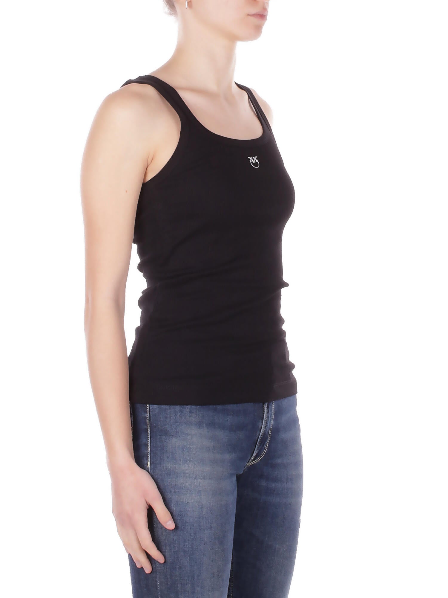 PINKO Donna Canotta 100807A338 Z99 Calcolatore canottiera Nero