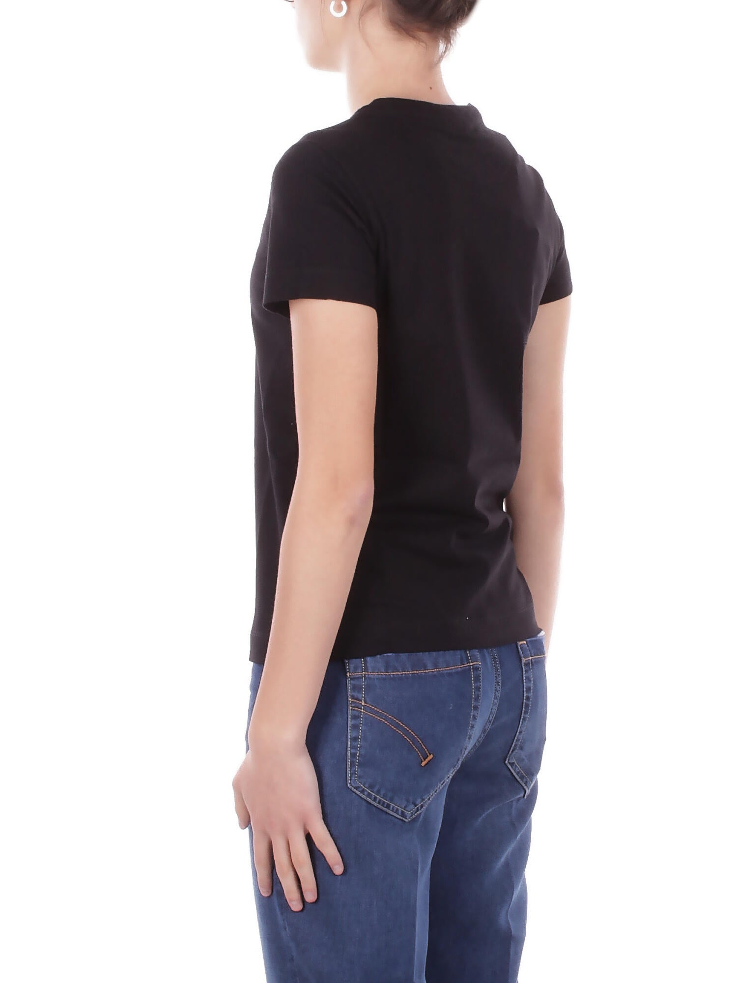 PINKO Donna T-shirt 100355A339 Z99 Bussolotto t-shirt jersey Nero