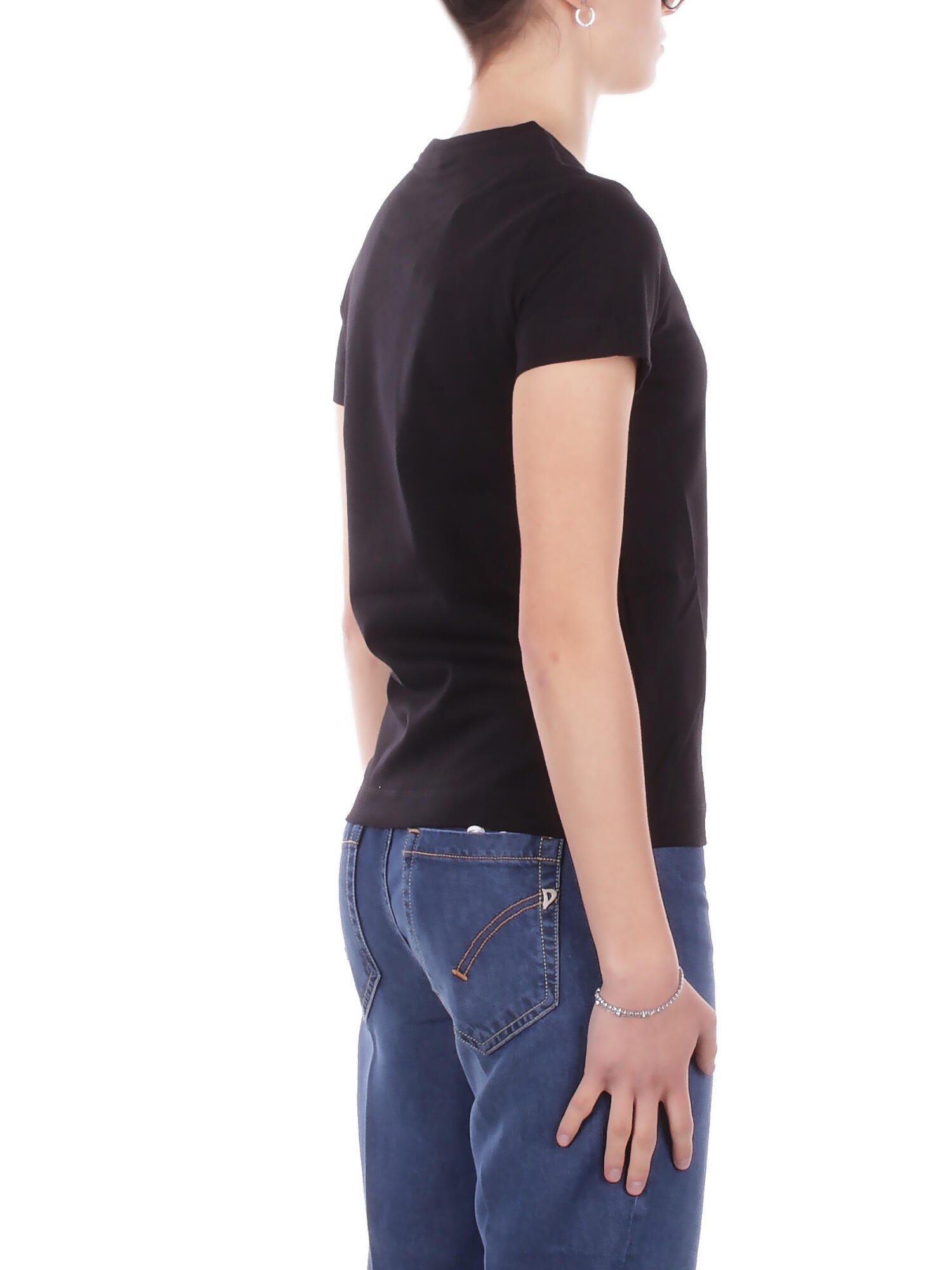 PINKO Donna T-shirt 100355A339 Z99 Bussolotto t-shirt jersey Nero