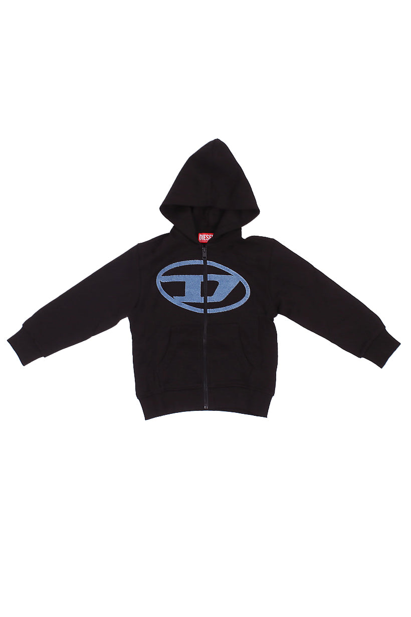 DIESEL Bambino Felpa J026220GEAD K900 Slogy over Black