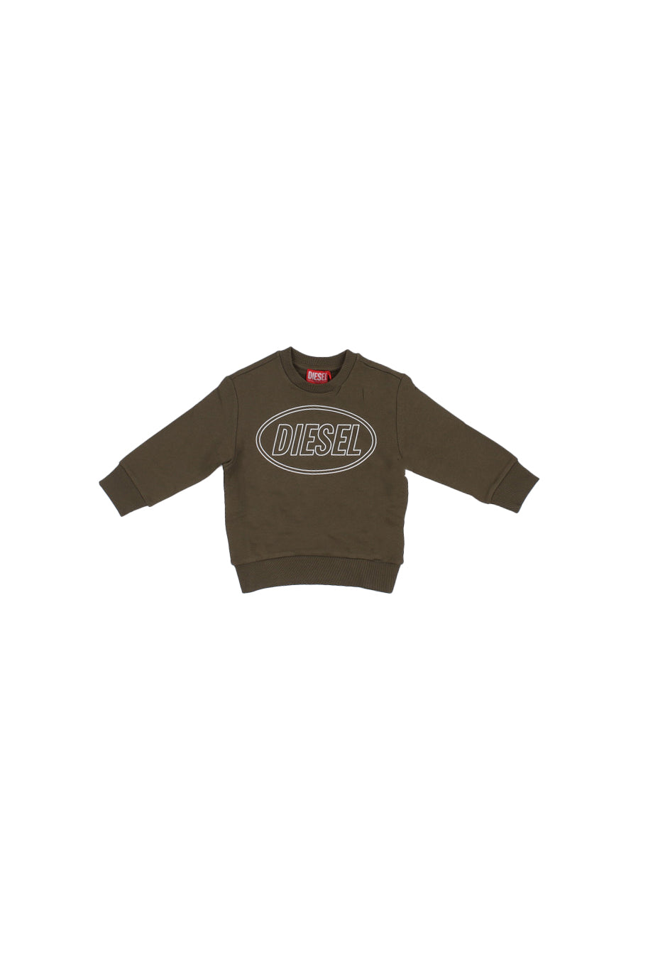 DIESEL Bambino Felpa J026110GEAD K511 Scircle over Kaki