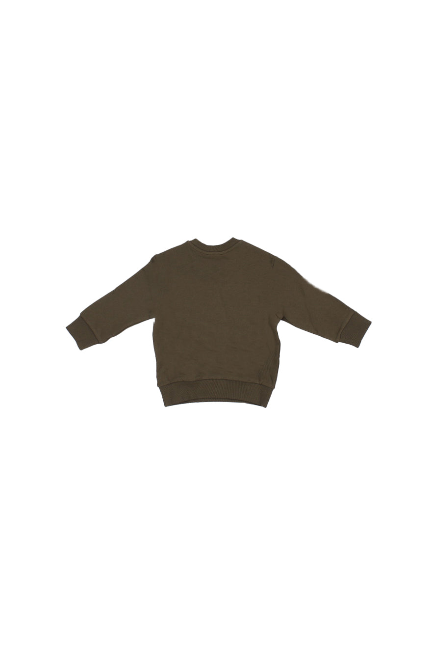 DIESEL Bambino Felpa J026110GEAD K511 Scircle over Kaki