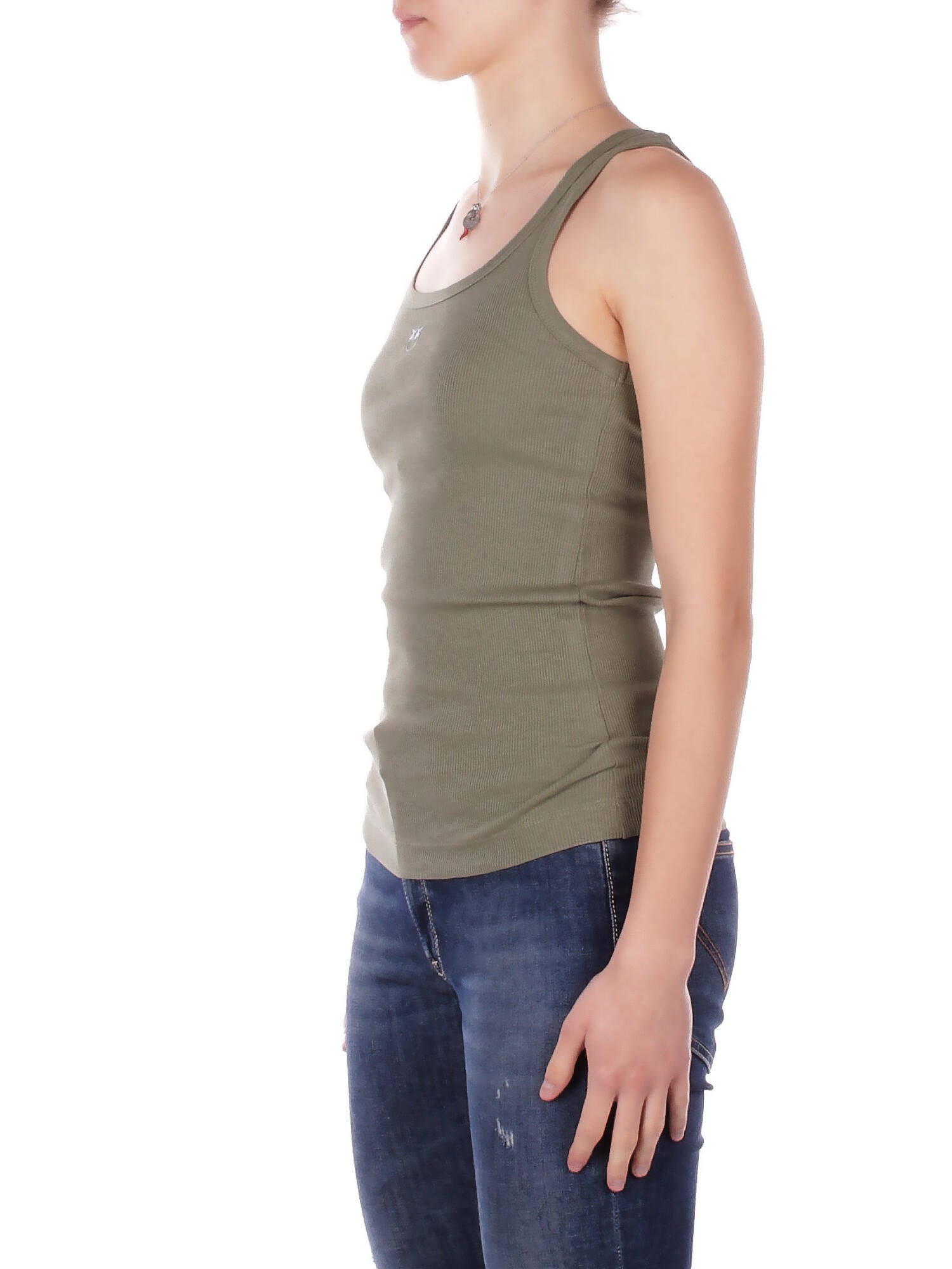 PINKO Donna Canotta 100807A338 U84 Calcolatore canottiera Verde