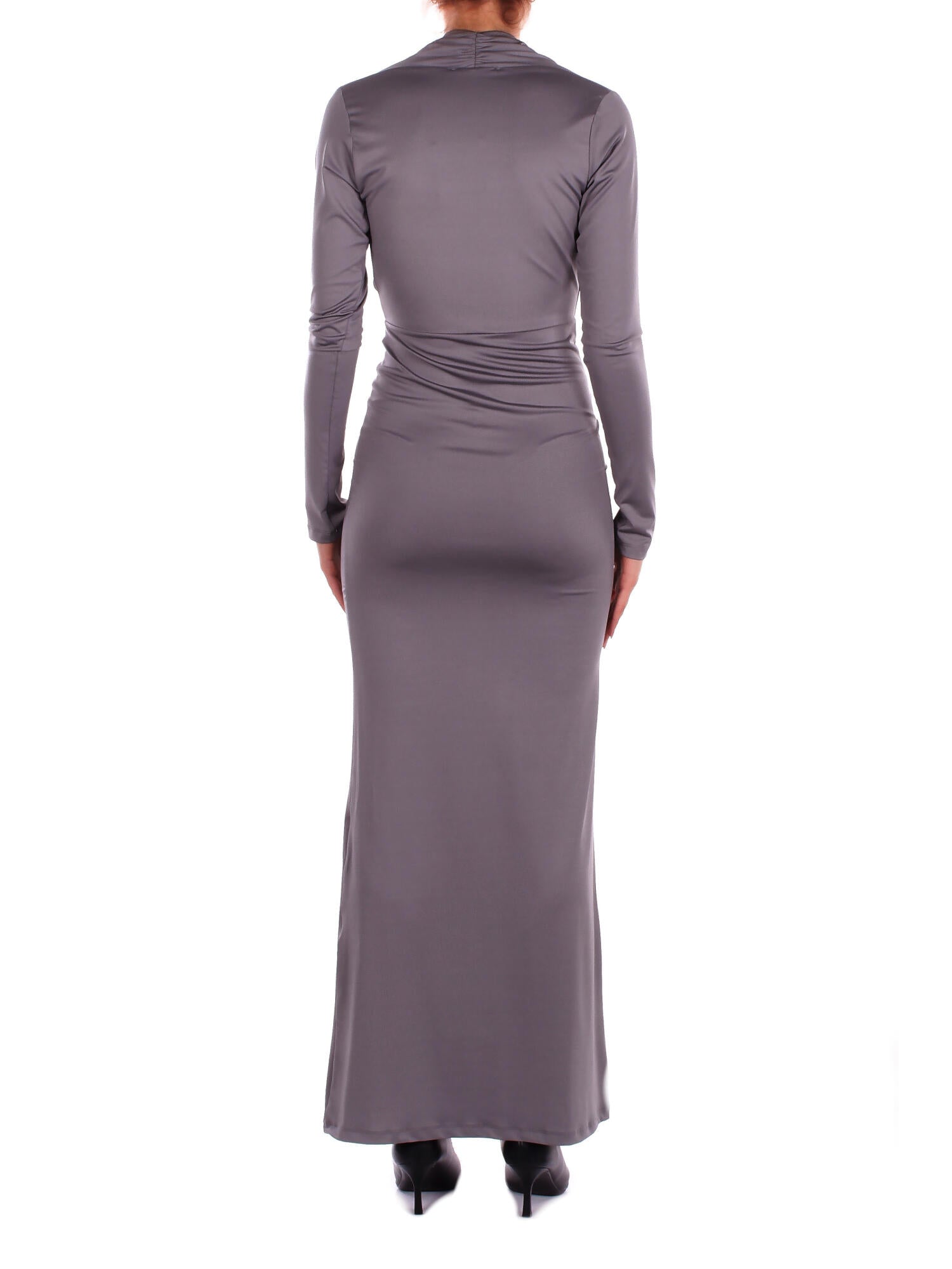 KOSTUMN1Â° Donna Abito KI2536 GRIGIO Abito lungo sciallato Grigio