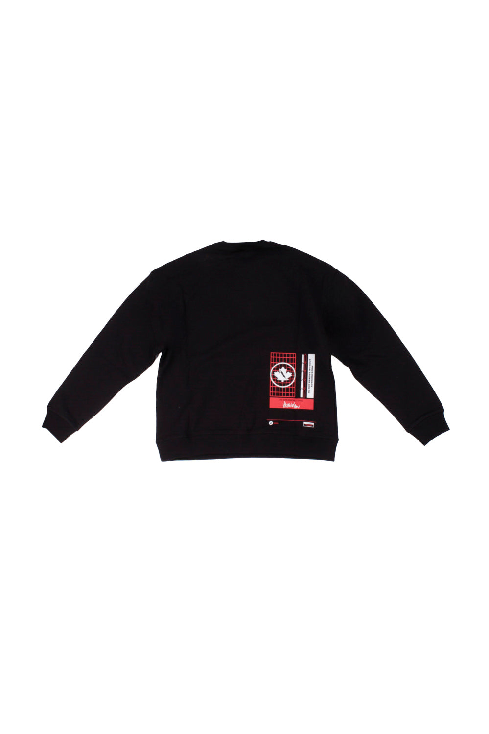 DSQUARED2 Unisex Junior Felpa DQ3006 D0ACC DQ900 D2s923u loose fit Nero