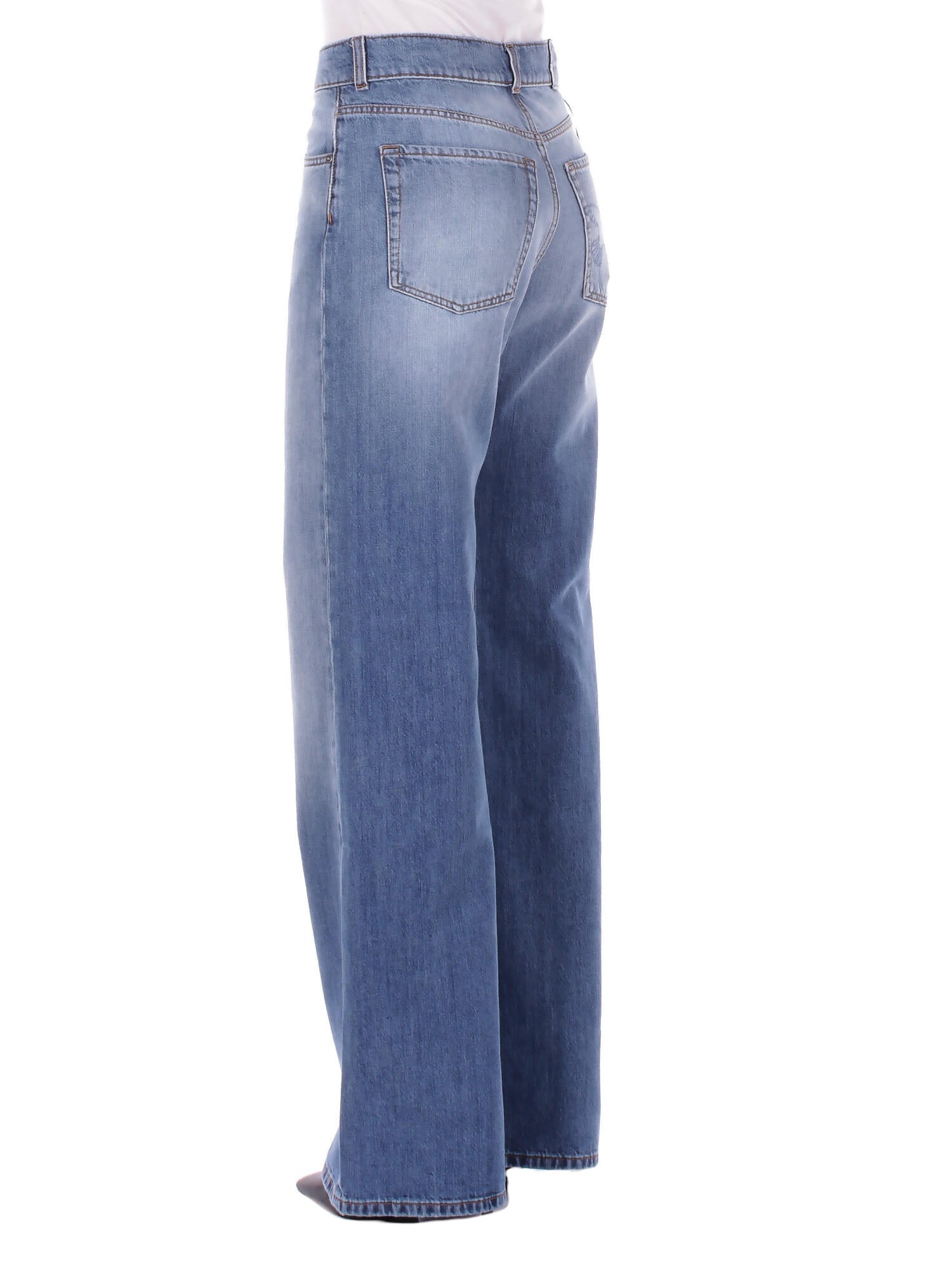 PINKO Donna Jeans 101733A323 PJO Wanda wide leg medium Denim medio