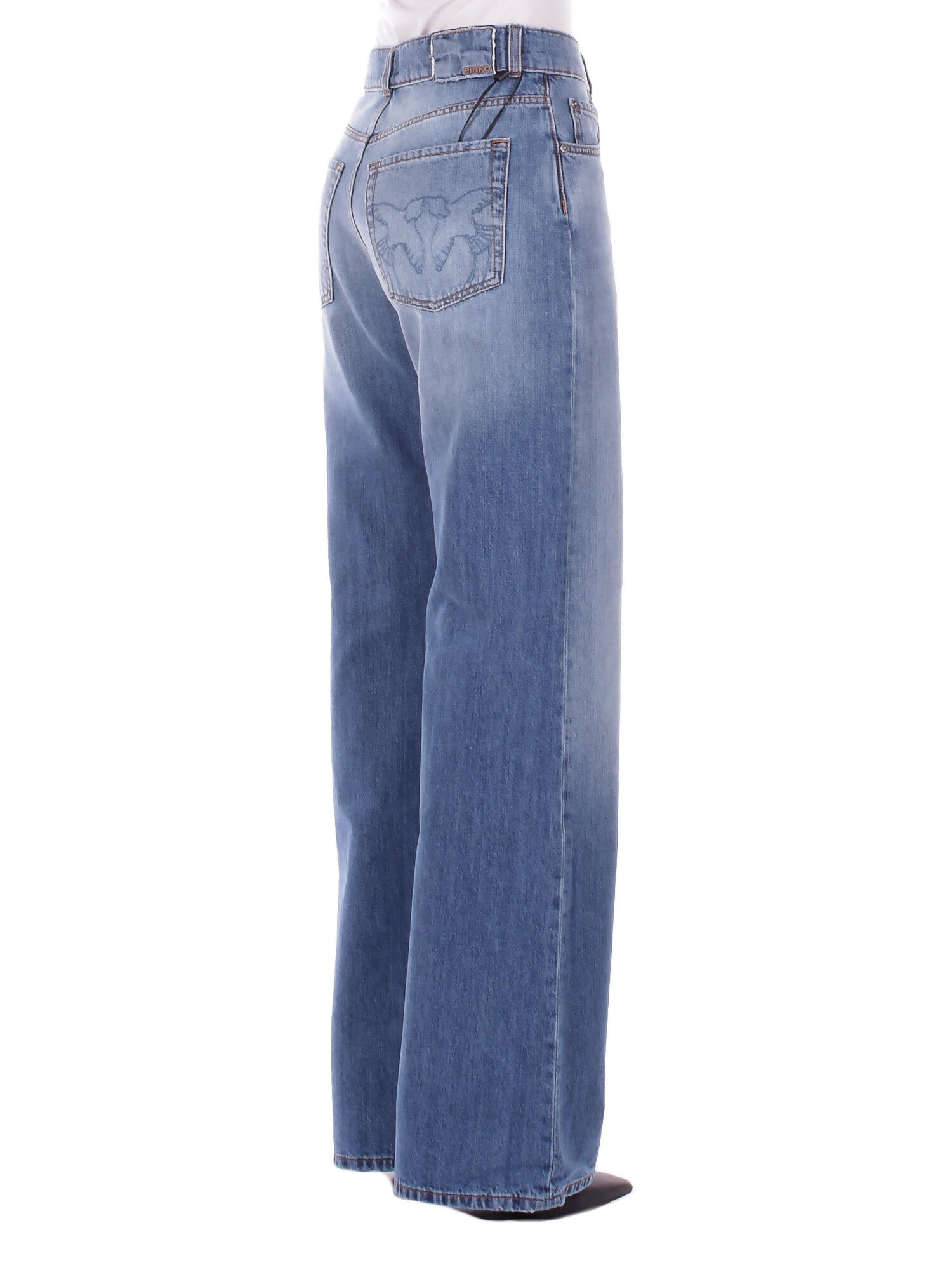 PINKO Donna Jeans 101733A323 PJO Wanda wide leg medium Denim medio