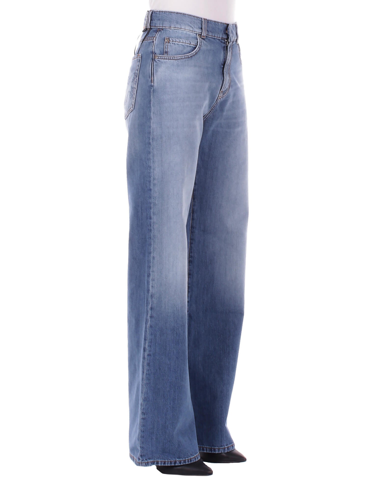 PINKO Donna Jeans 101733A323 PJO Wanda wide leg medium Denim medio