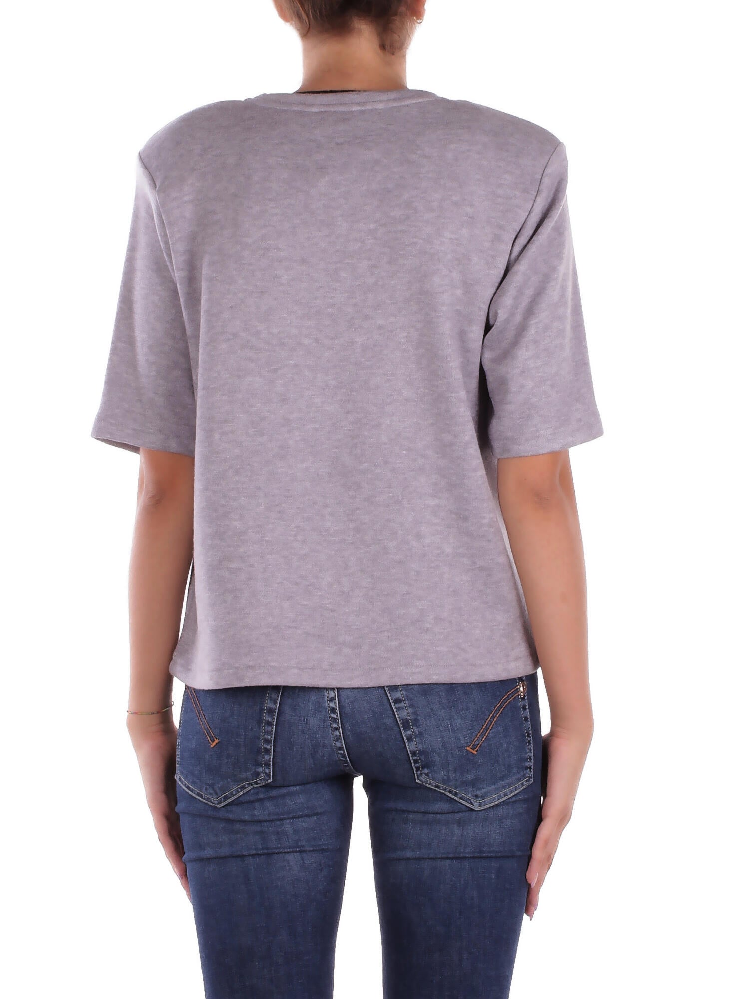 KOSTUMN1Â° Donna Maglia KI2502 GRIGIO Shirt in maglia c/ricamo Grigio
