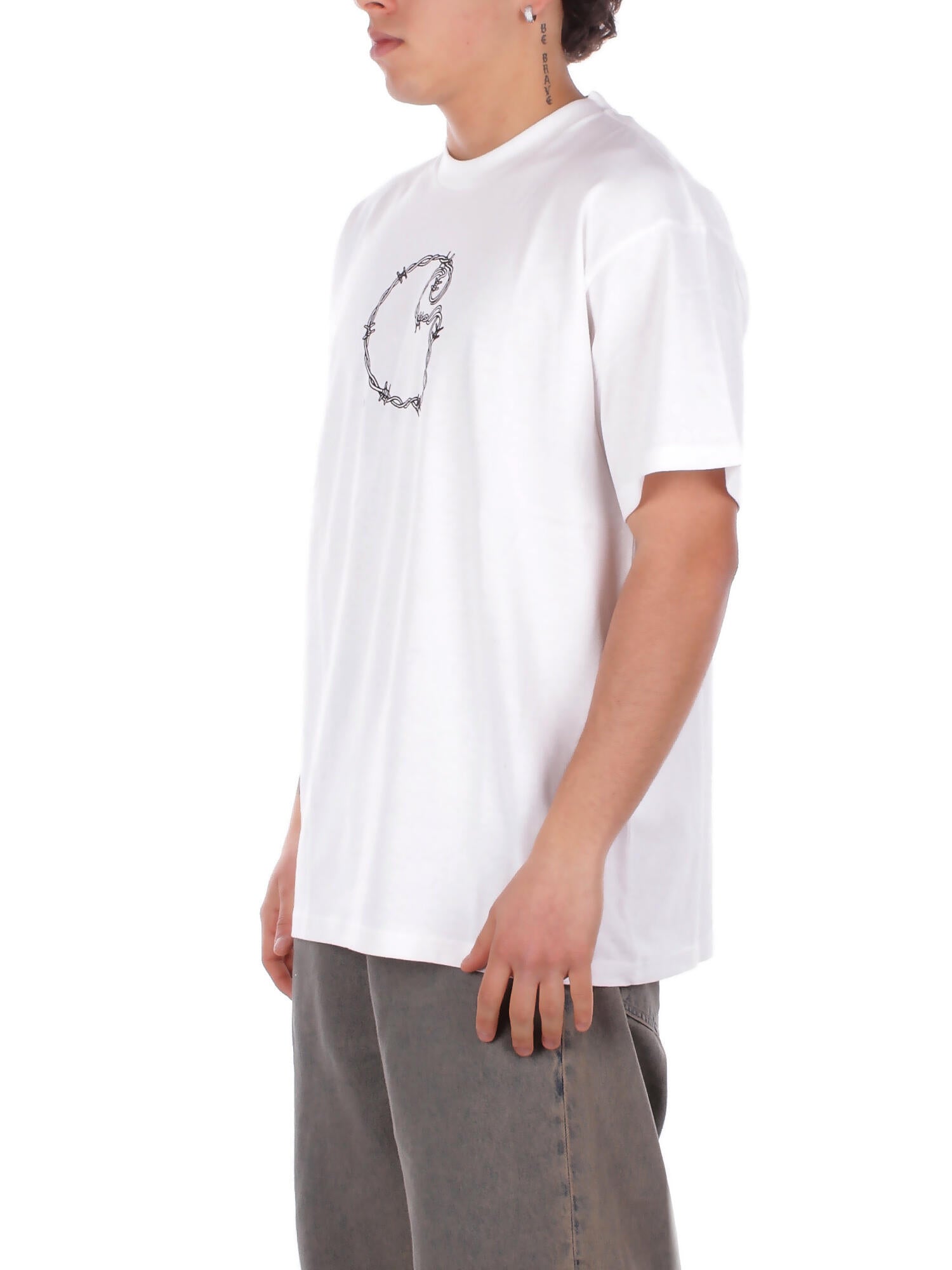 CARHARTT WIP Uomo T-shirt I036237 02XX S\s barbwire White