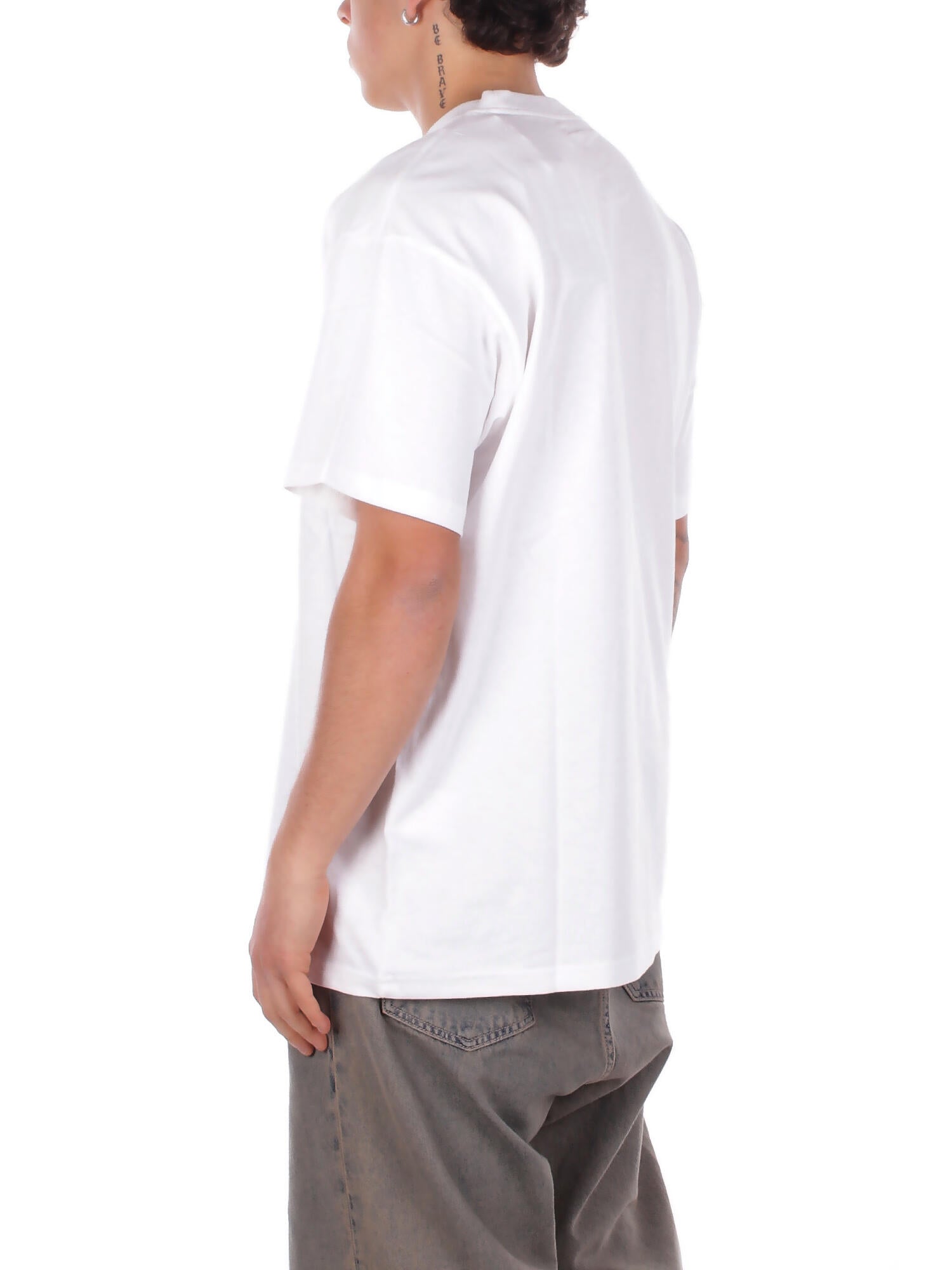 CARHARTT WIP Uomo T-shirt I036237 02XX S\s barbwire White