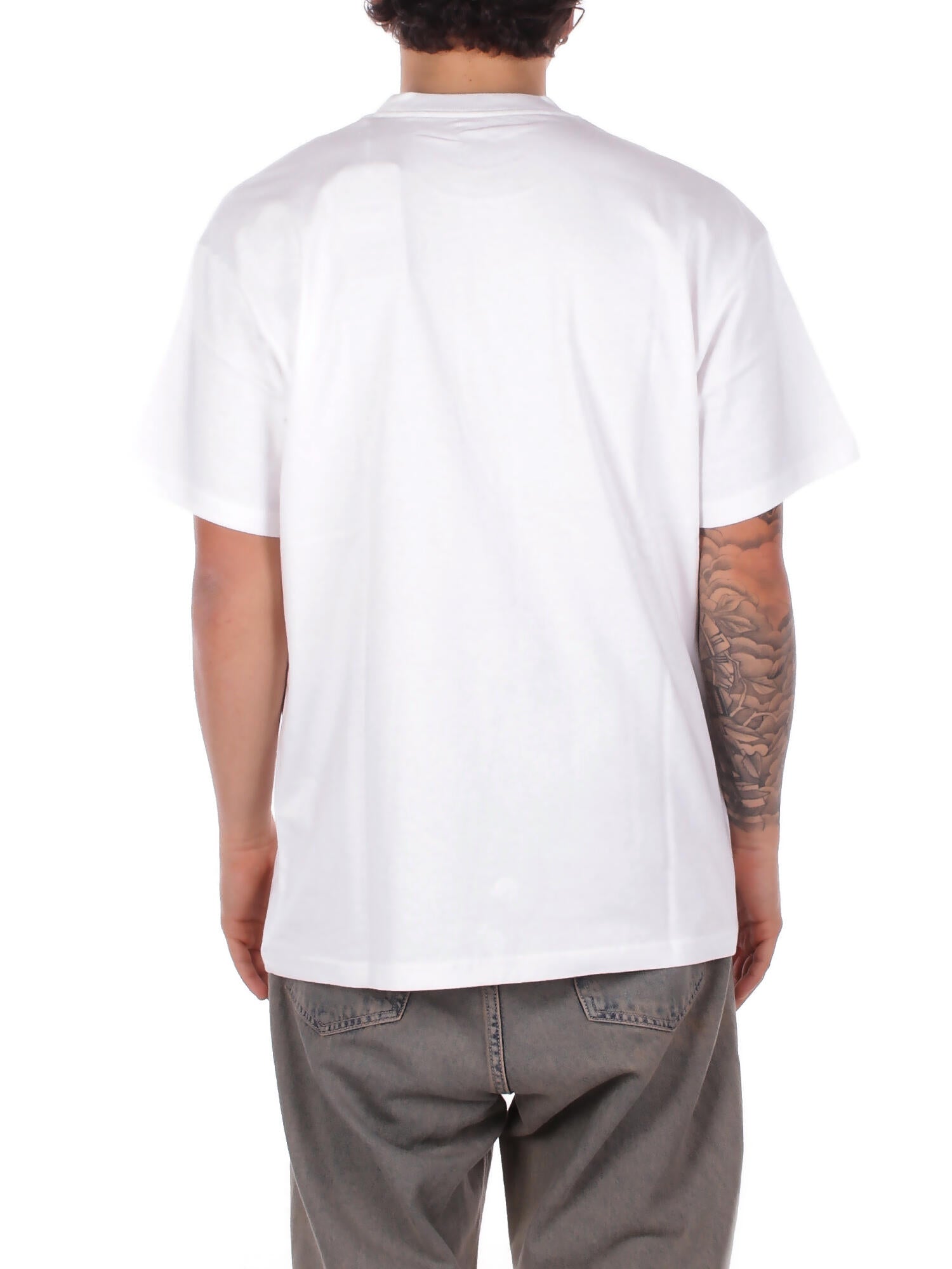 CARHARTT WIP Uomo T-shirt I036237 02XX S\s barbwire White