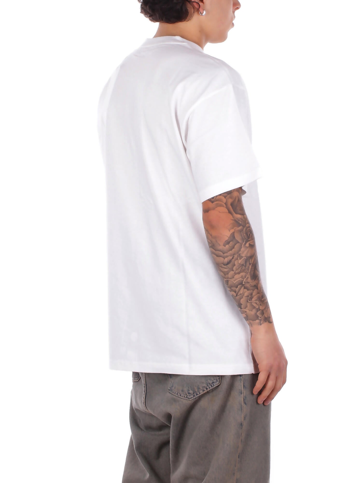 CARHARTT WIP Uomo T-shirt I036237 02XX S\s barbwire White