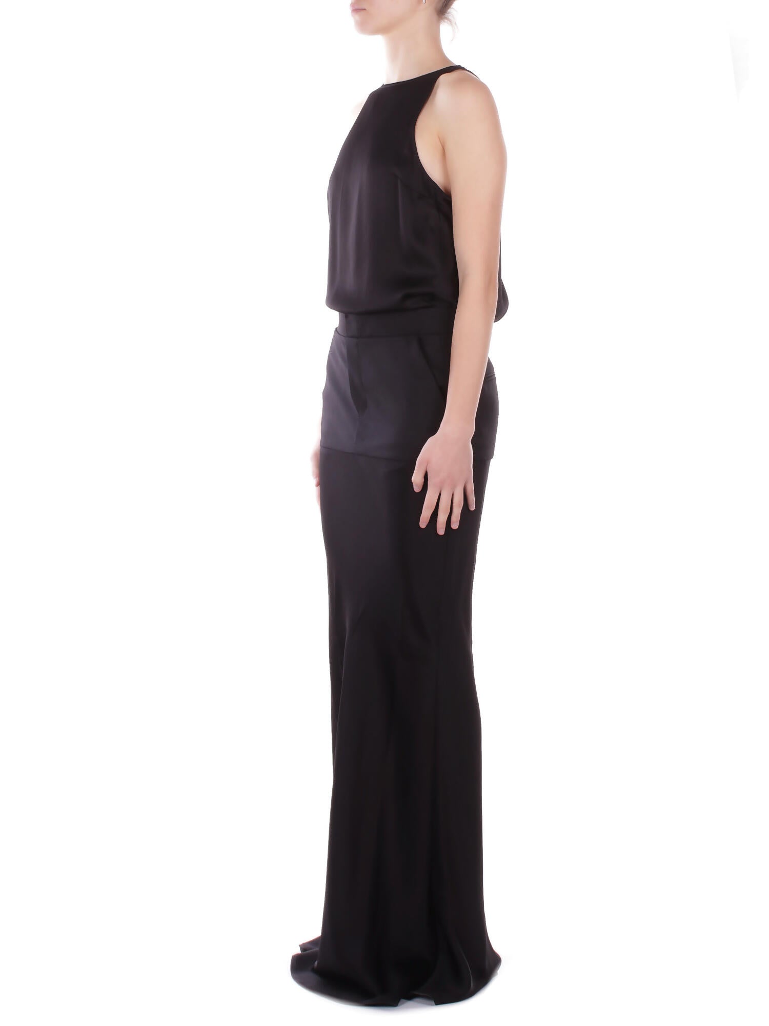 DONDUP Donna Abito DA492RF0033M 999 Abito in raso Nero
