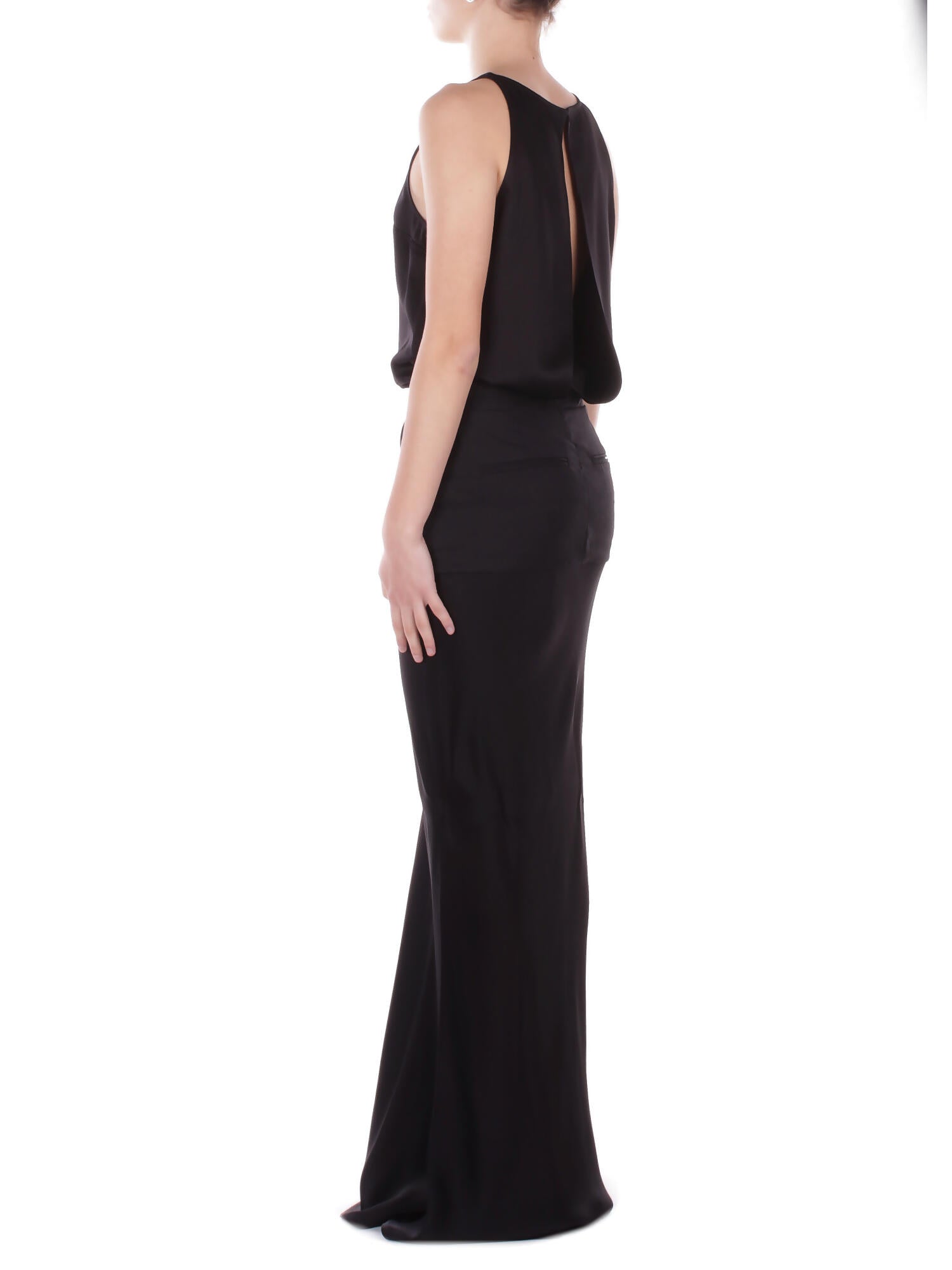 DONDUP Donna Abito DA492RF0033M 999 Abito in raso Nero