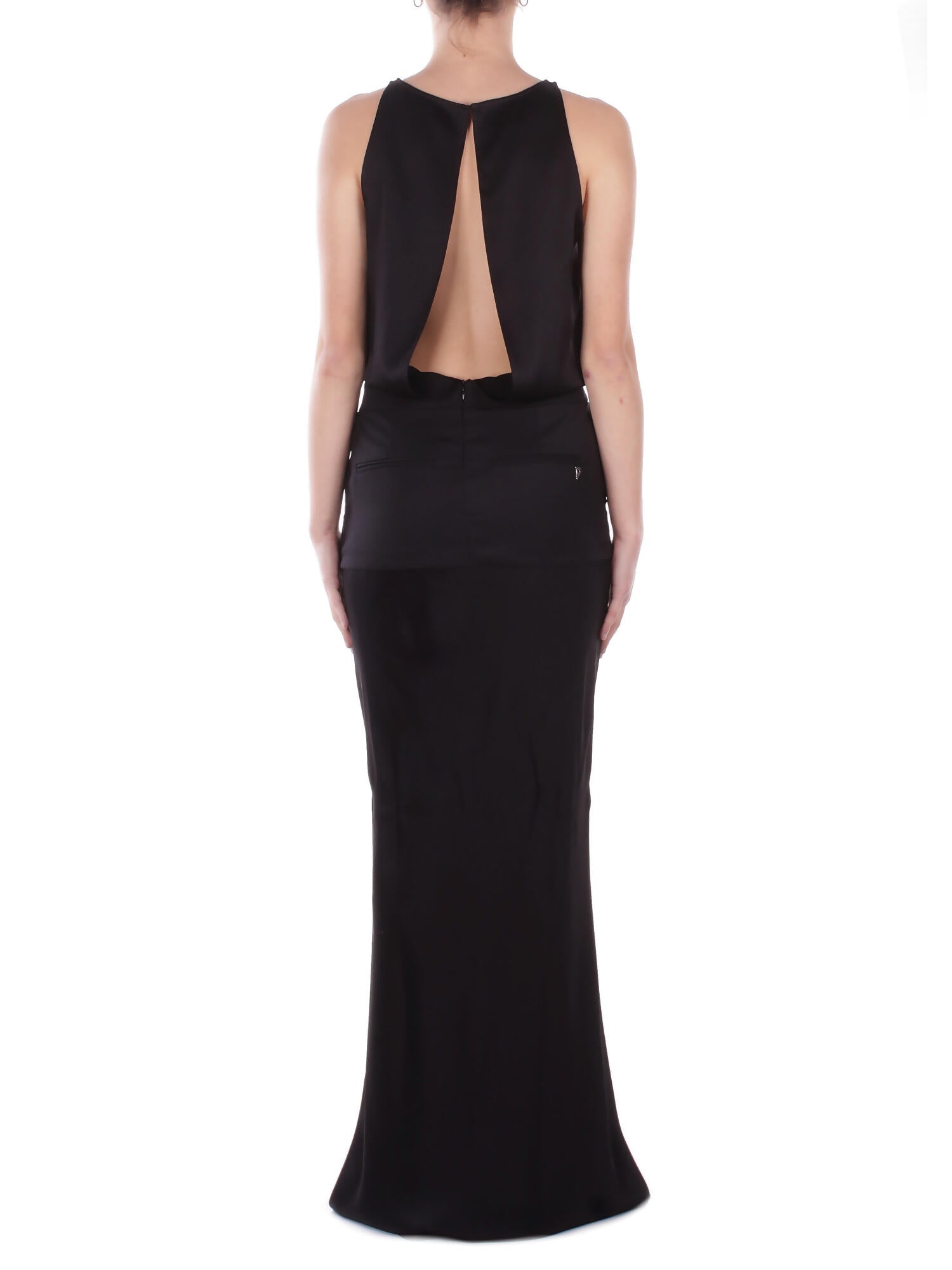 DONDUP Donna Abito DA492RF0033M 999 Abito in raso Nero