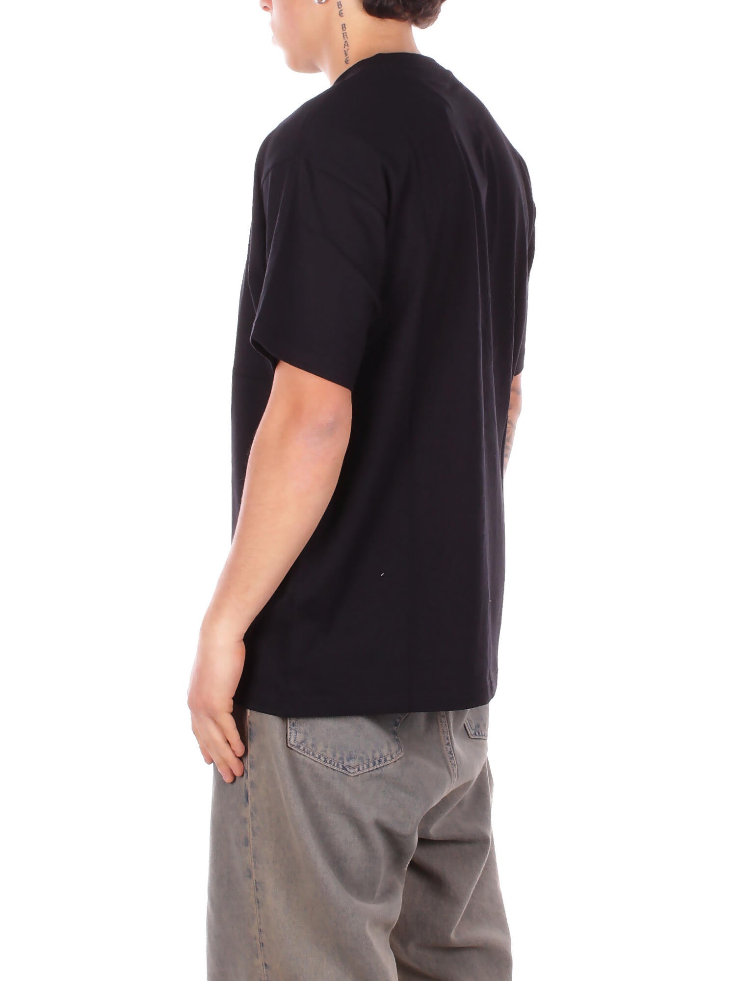 CARHARTT WIP Uomo T-shirt I036237 89XX S\s barbwire Black