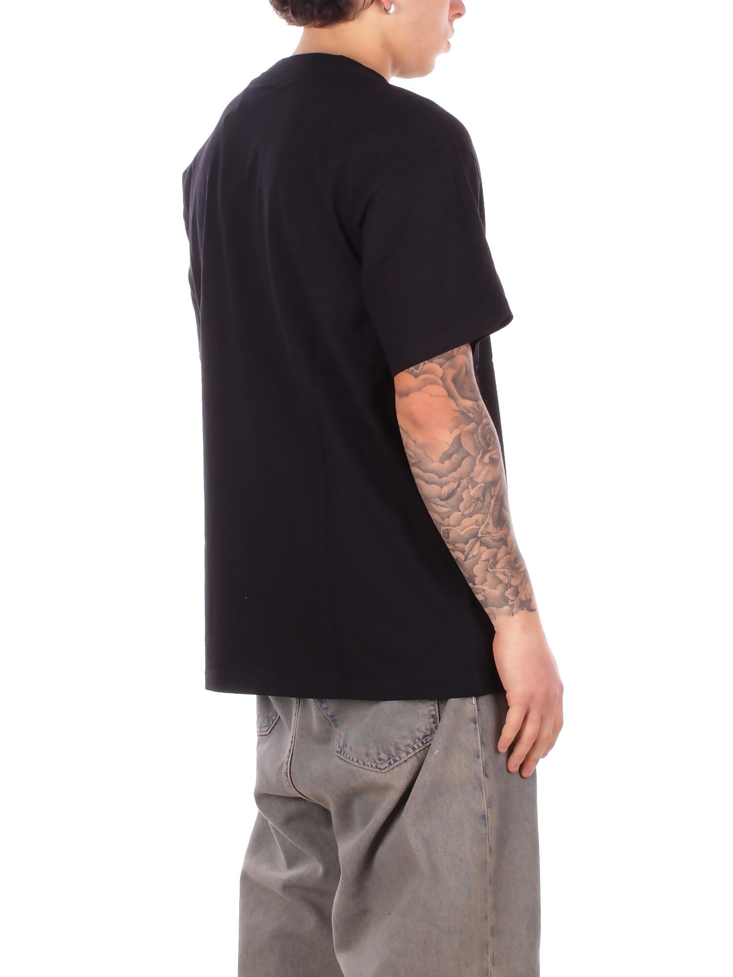 CARHARTT WIP Uomo T-shirt I036237 89XX S\s barbwire Black