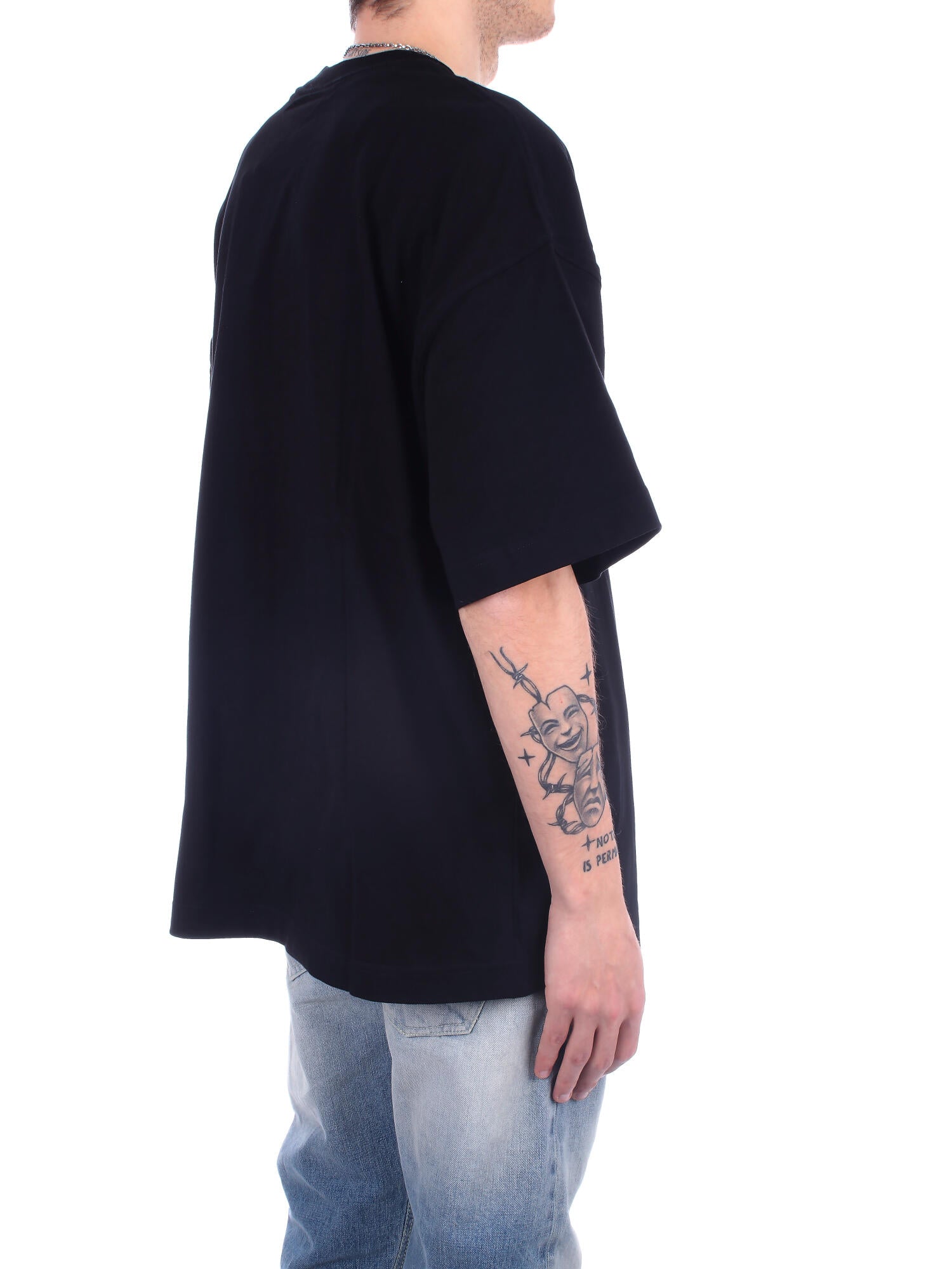 CARHARTT WIP Uomo T-shirt I031373 0D2XX S\slink script t-shirt Black white