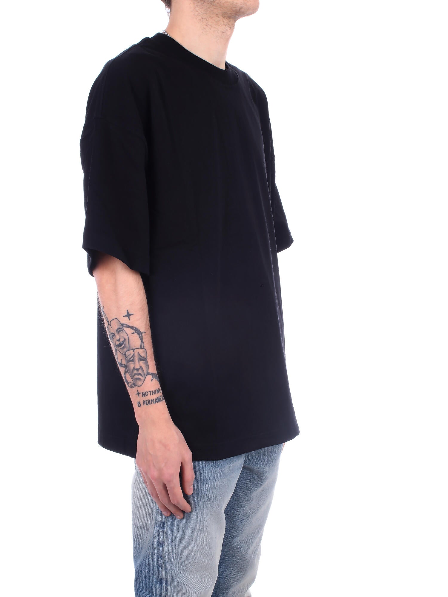 CARHARTT WIP Uomo T-shirt I031373 0D2XX S\slink script t-shirt Black white