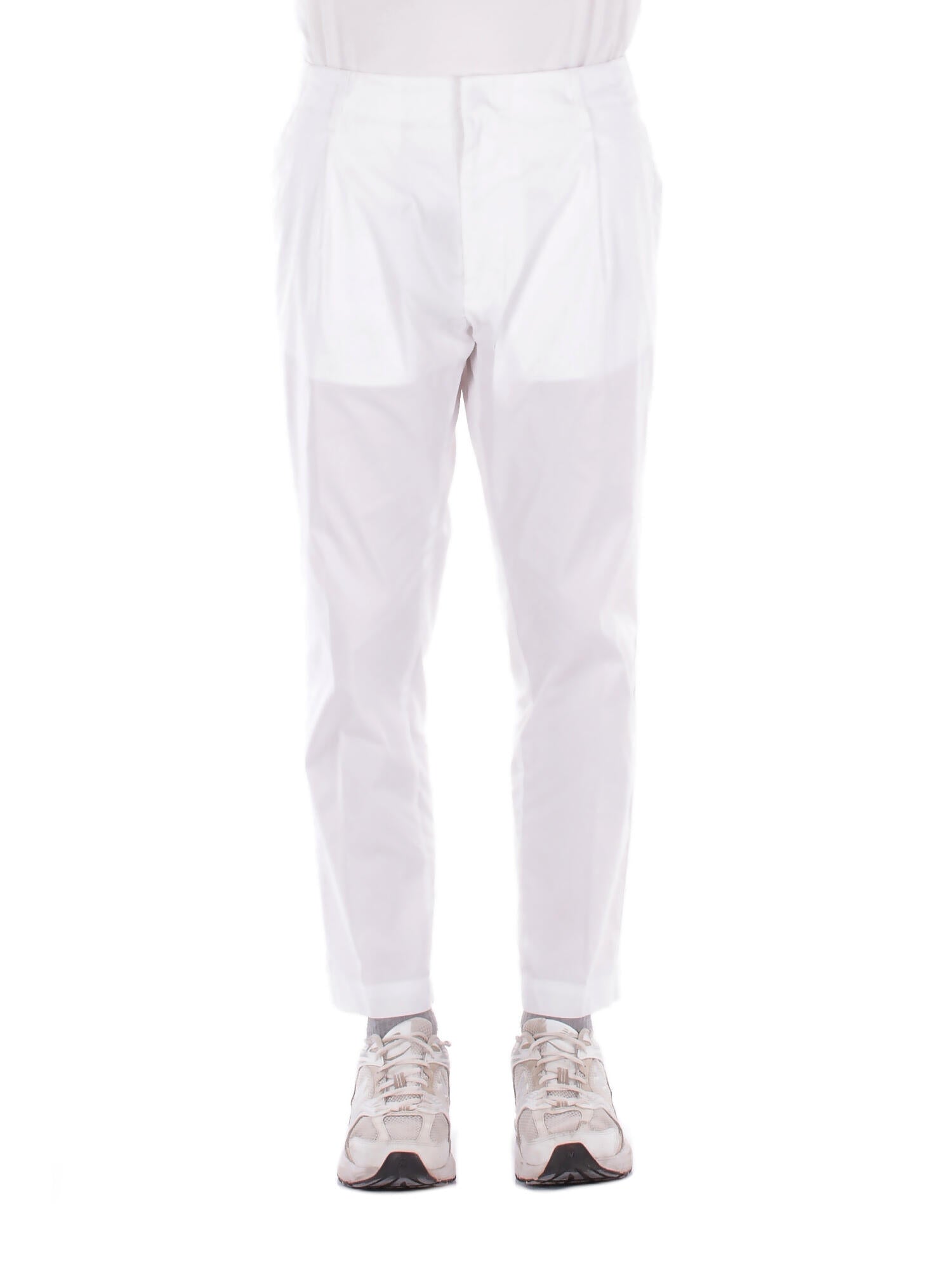 DONDUP Uomo Pantalone UP630PS0020U 000 Pantalone carrot chino ben Bianco