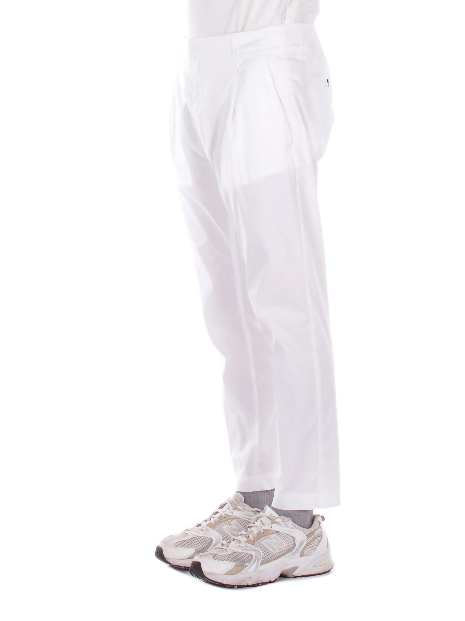 DONDUP Uomo Pantalone UP630PS0020U 000 Pantalone carrot chino ben Bianco