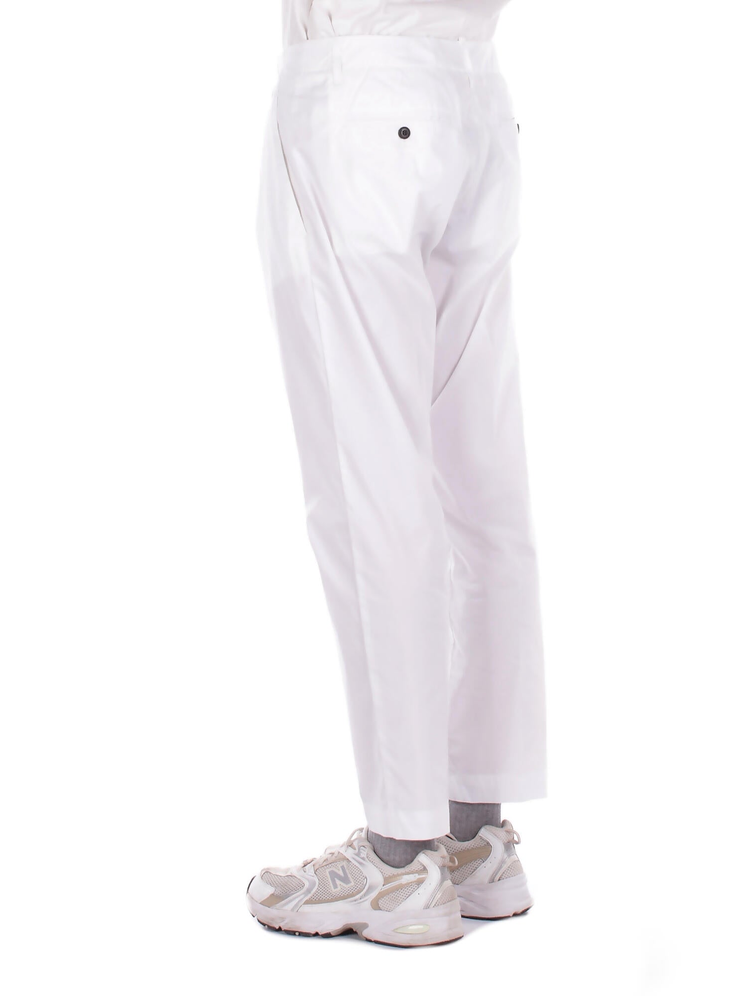 DONDUP Uomo Pantalone UP630PS0020U 000 Pantalone carrot chino ben Bianco