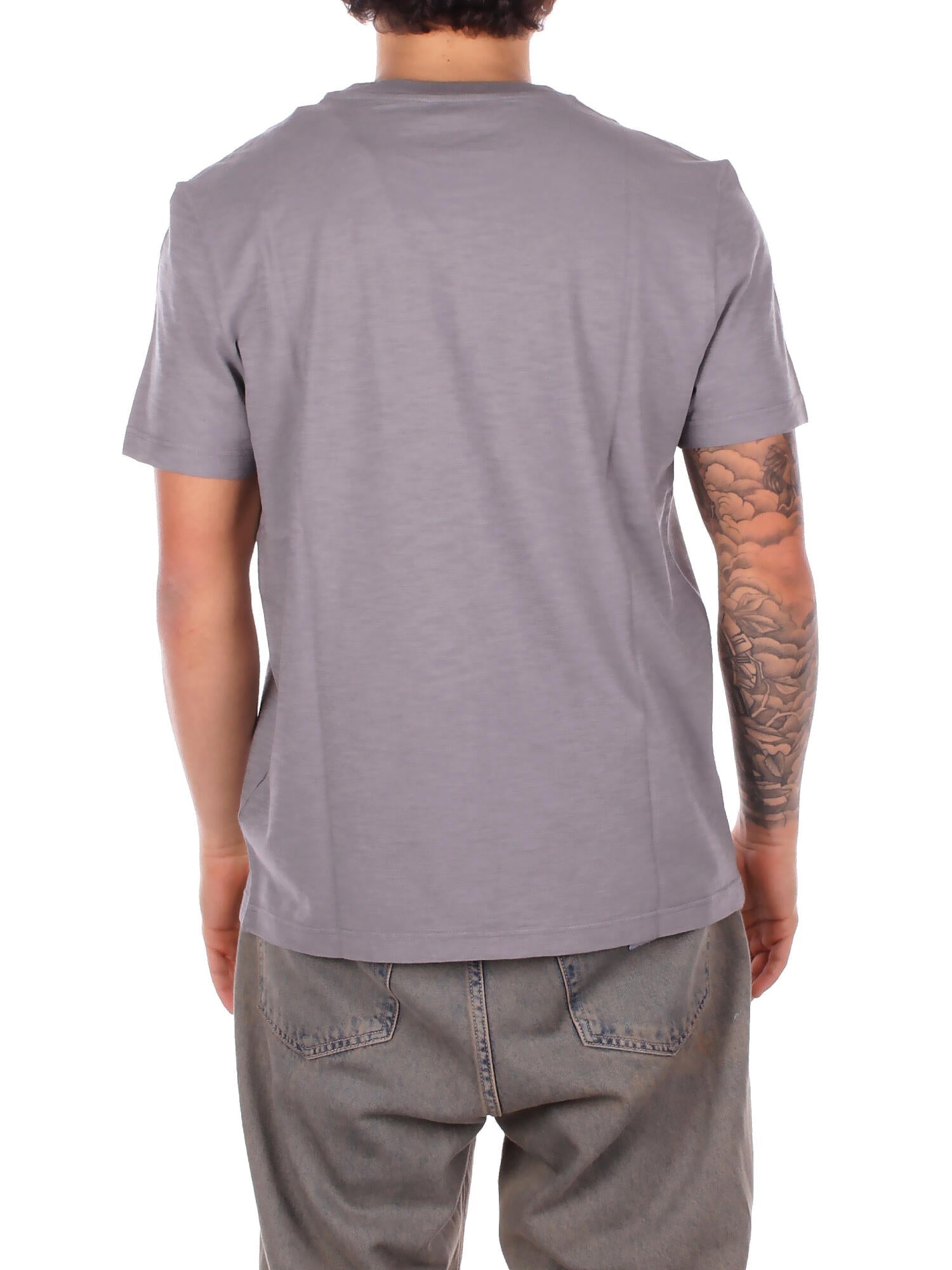 DONDUP Uomo T-shirt US371JF0195U 965 T-shirt regular in jersey fiam Fume