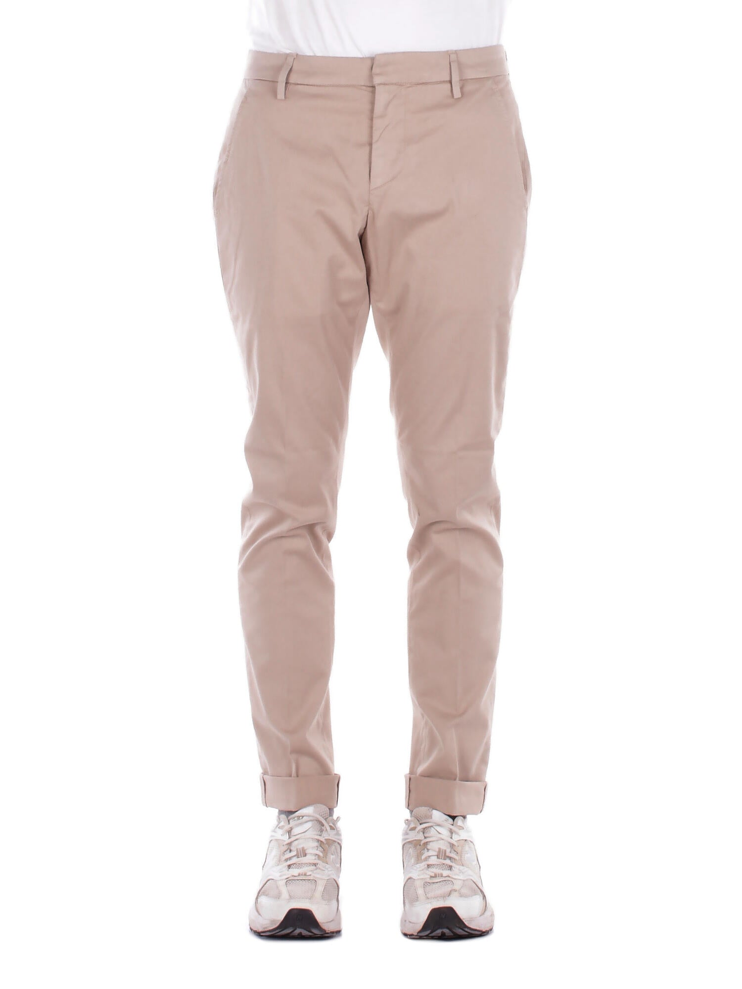 DONDUP Uomo Pantalone UP235GS0096U 010 Pantalone slim chino gaubert i Beige