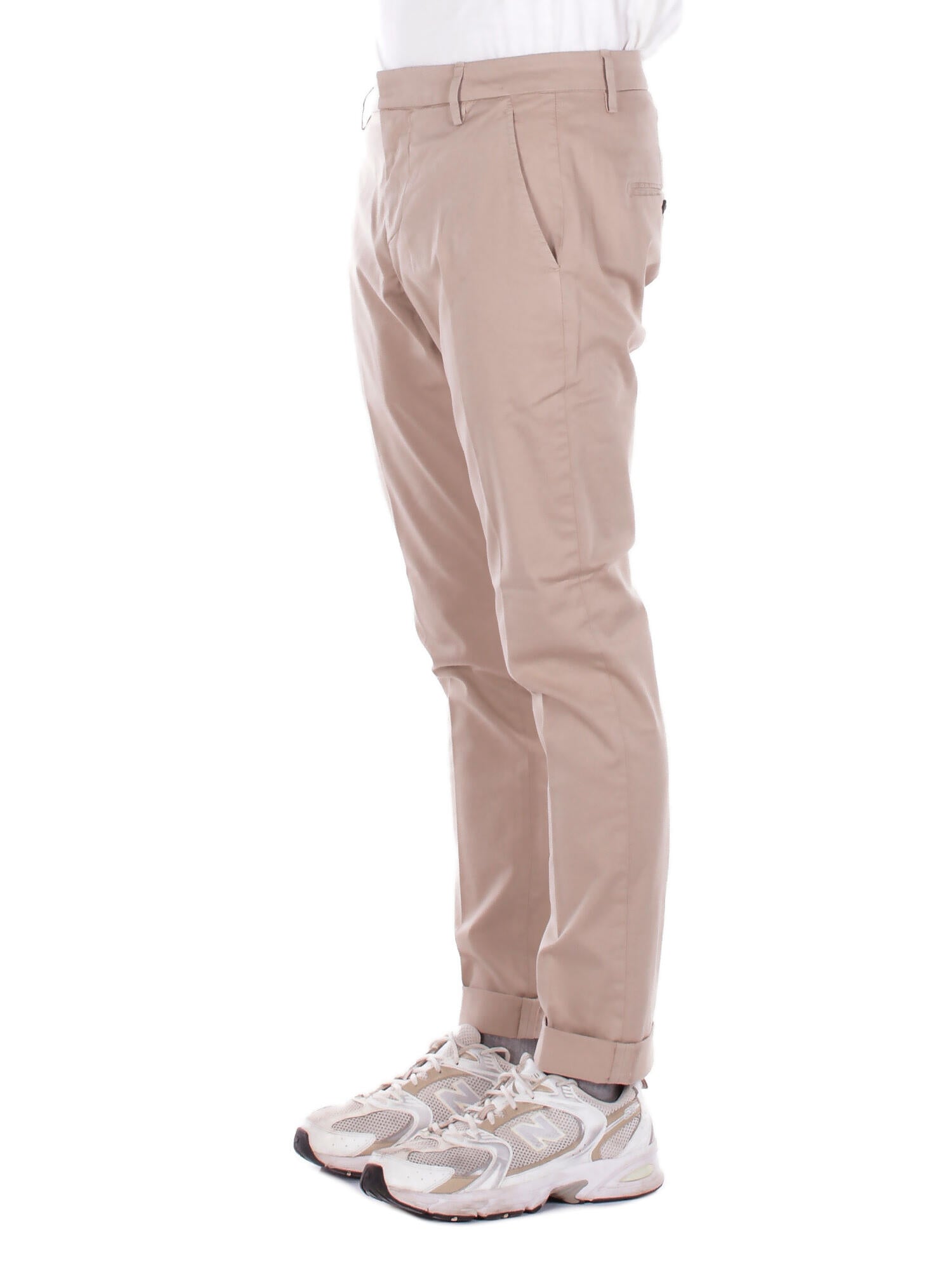 DONDUP Uomo Pantalone UP235GS0096U 010 Pantalone slim chino gaubert i Beige