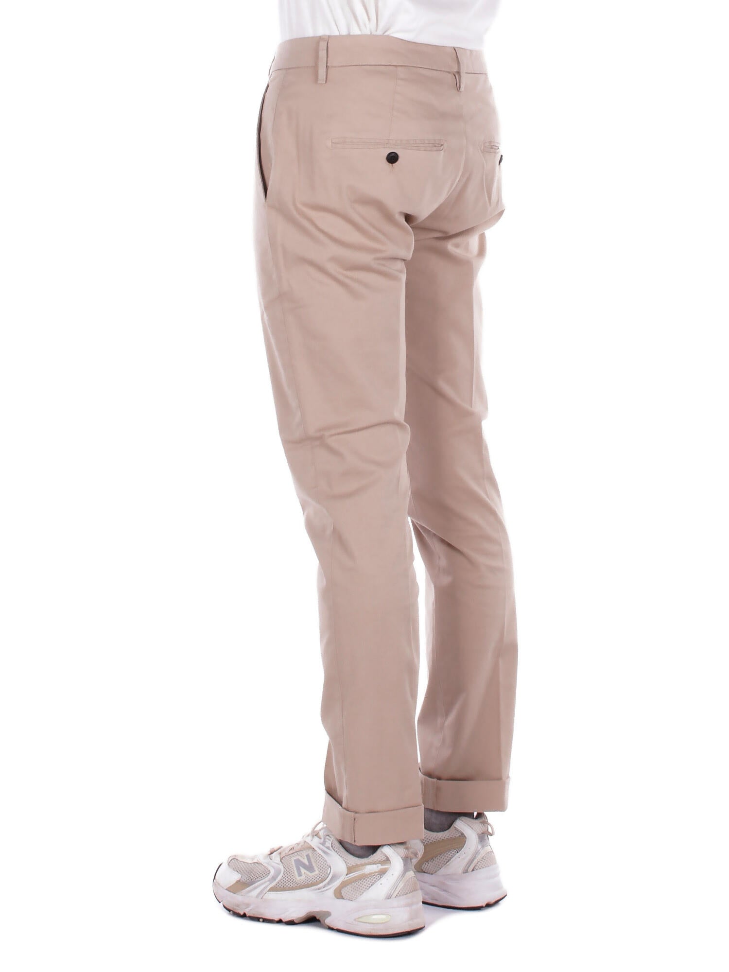DONDUP Uomo Pantalone UP235GS0096U 010 Pantalone slim chino gaubert i Beige