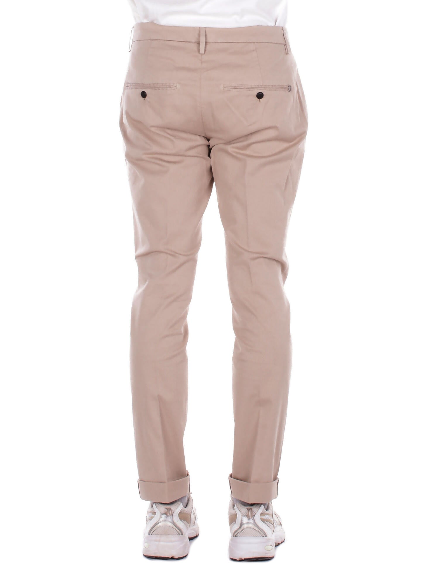 DONDUP Uomo Pantalone UP235GS0096U 010 Pantalone slim chino gaubert i Beige