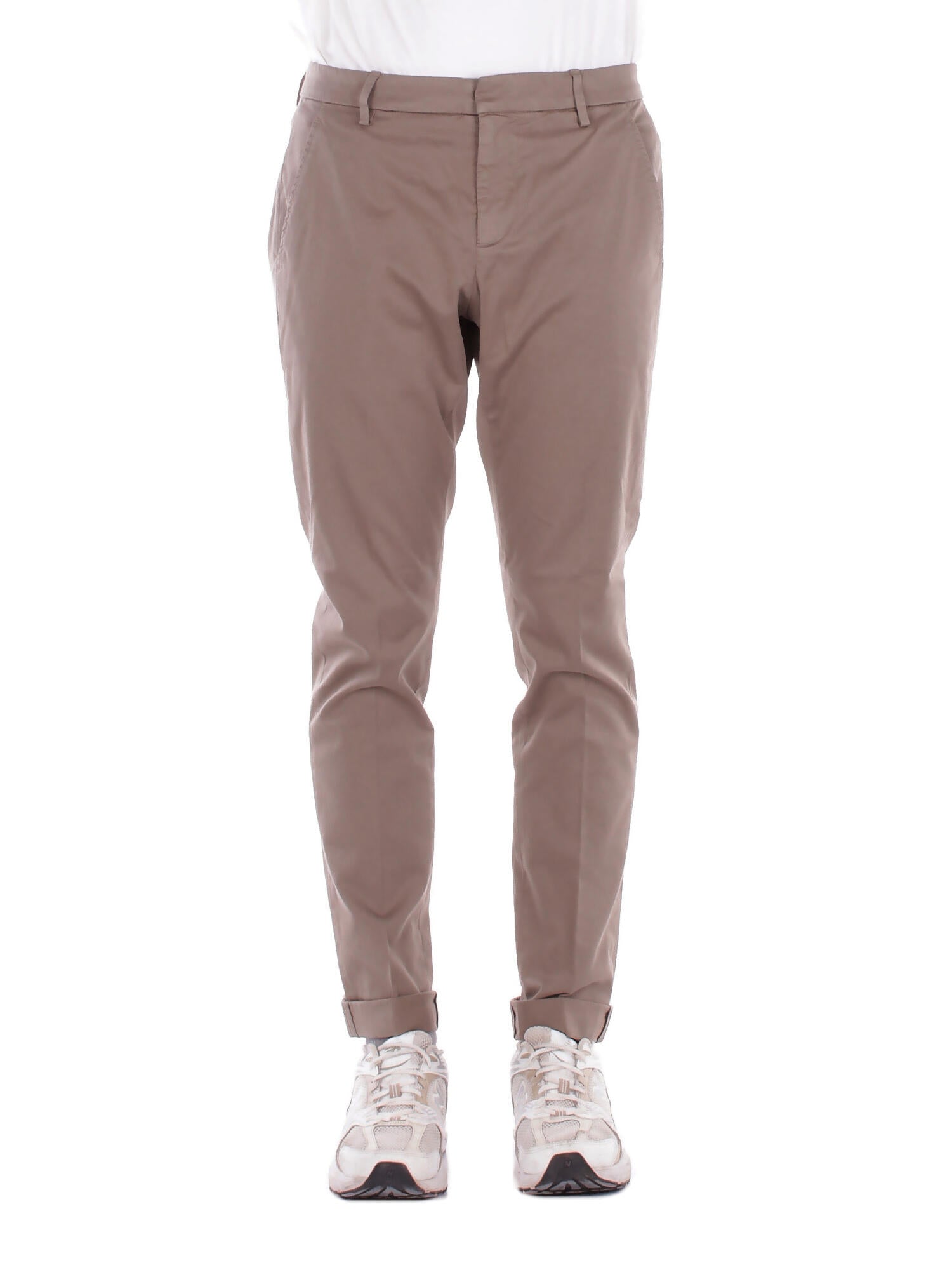 DONDUP Uomo Pantalone UP235GS0096U 718 Pantalone slim chino gaubert i Castoro