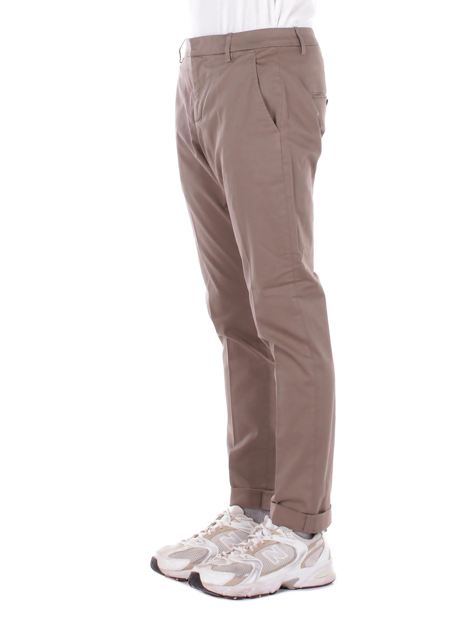 DONDUP Uomo Pantalone UP235GS0096U 718 Pantalone slim chino gaubert i Castoro