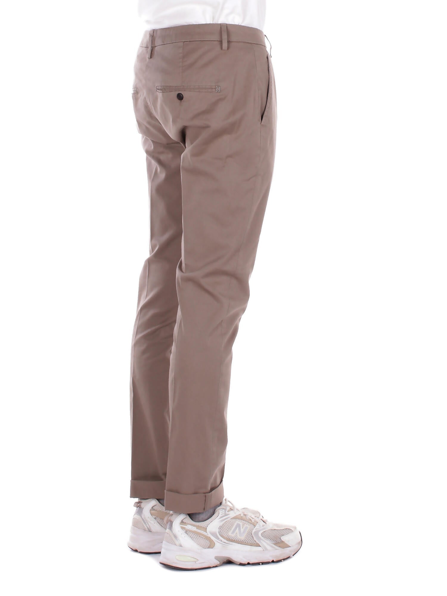 DONDUP Uomo Pantalone UP235GS0096U 718 Pantalone slim chino gaubert i Castoro