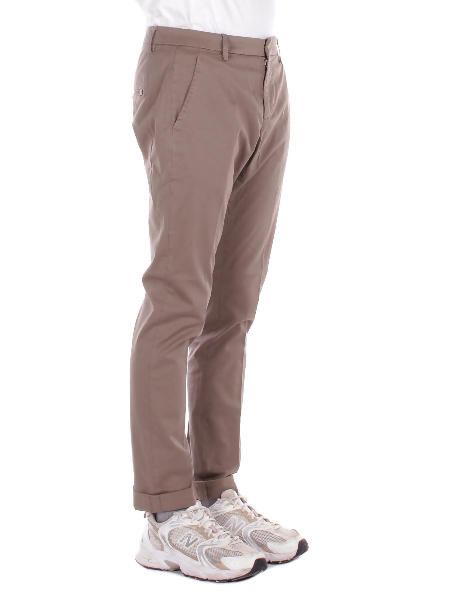 DONDUP Uomo Pantalone UP235GS0096U 718 Pantalone slim chino gaubert i Castoro