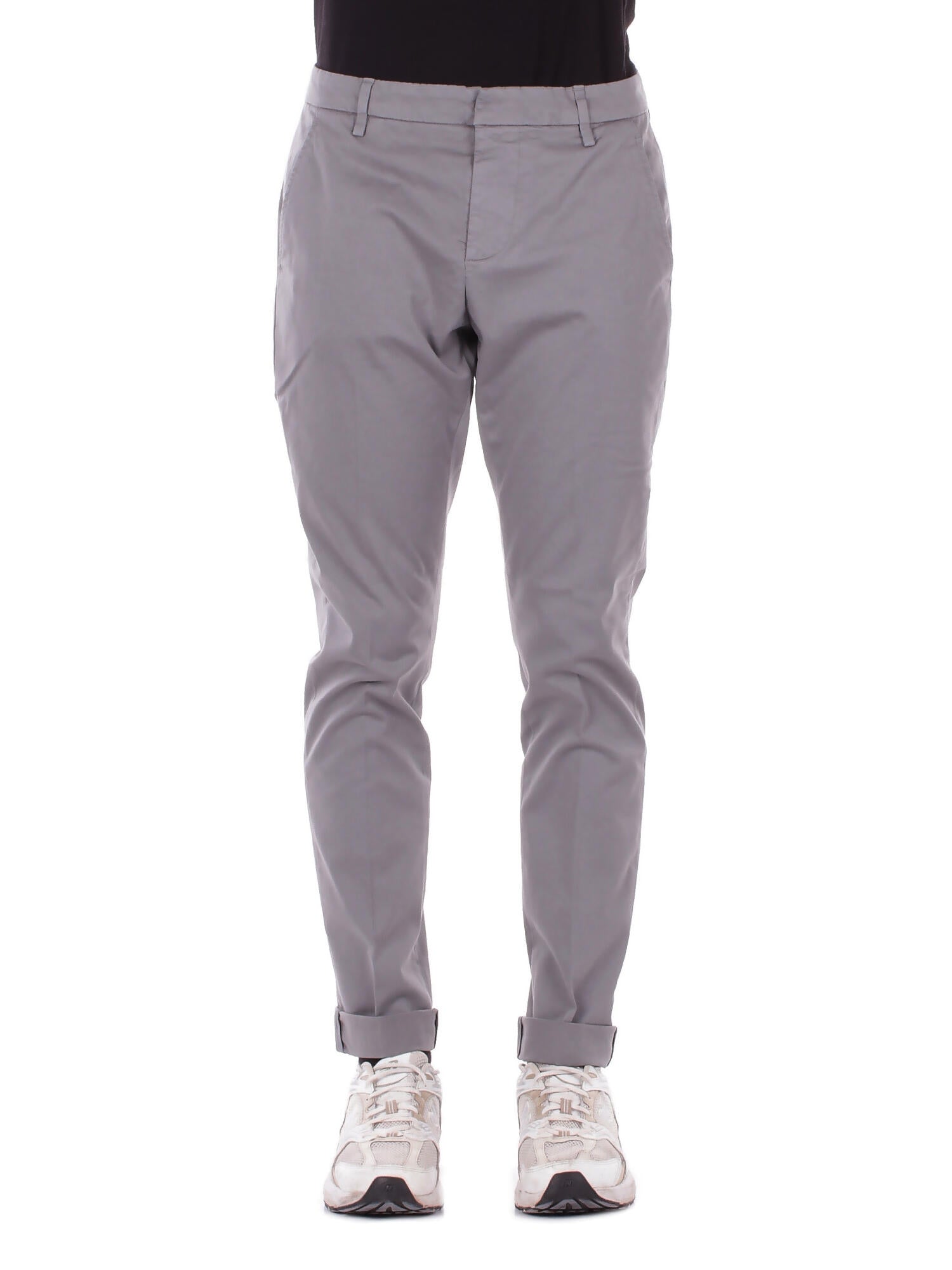 DONDUP Uomo Pantalone UP235GS0096U 903 Pantalone slim chino gaubert i Grigio