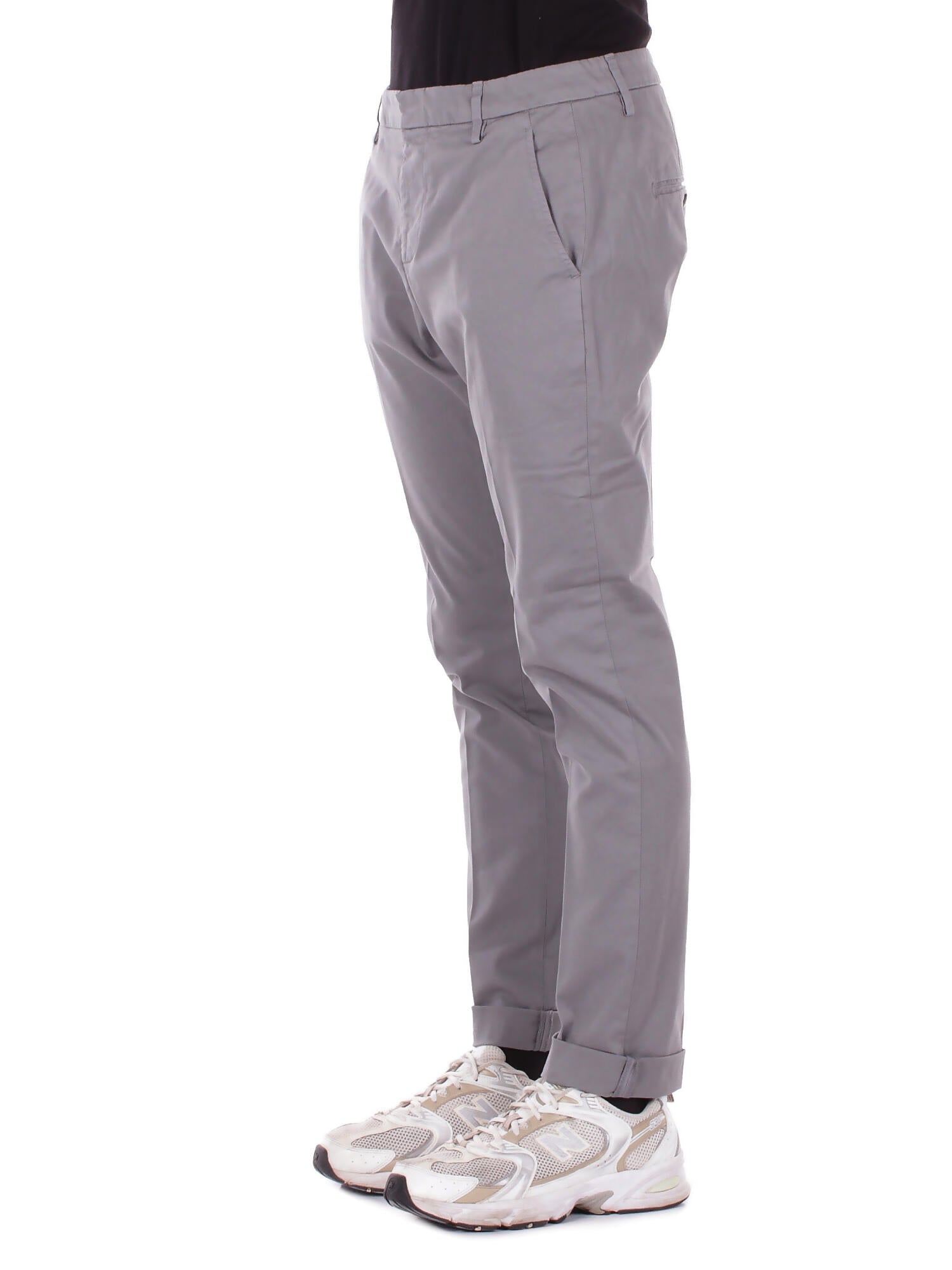 DONDUP Uomo Pantalone UP235GS0096U 903 Pantalone slim chino gaubert i Grigio
